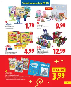 Lidl folder - Speelgoed - Voorbeeld van een folder van Lidl, geldig van 09-10-2026 | Pagina: 35 | Producten: Klei, Mand, Water