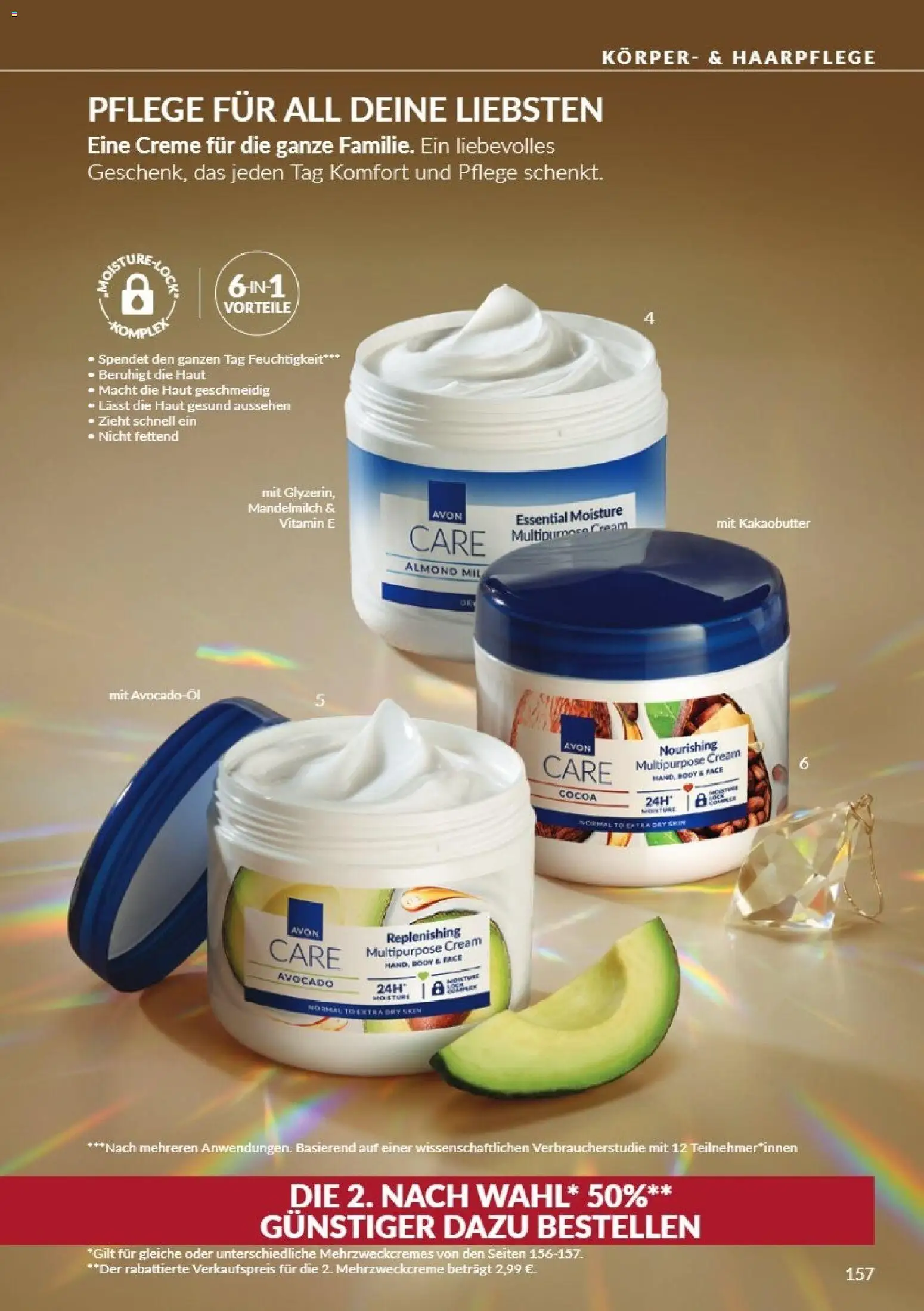 Avon Black Friday – gültig ab 01.11.2026 | Seite: 157 | Produkte: Kakaobutter, Creme, Avocado