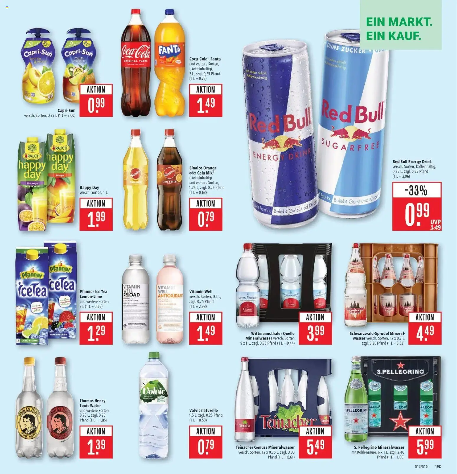 Marktkauf Prospekt Friedrichshafen (ab 12.10.2026) » Angebote online | Seite: 23 | Produkte: Coca cola, Capri sun, Mineralwasser, Volvic