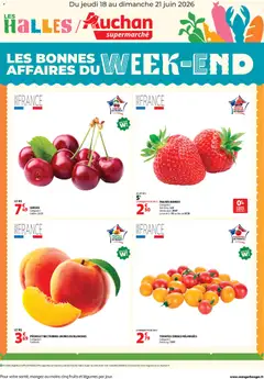 Auchan - Prévisualisation de Auchan les bons plans du week-end dans votre super valide à partir de 18.06.2026