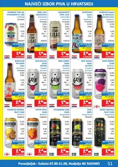Vrutak Pivski katalog - Pregled kataloga iz trgovine Vrutak, vrijedi od 01.06.2026 | Stranica: 51 | Proizvodi: Limeta, Somersby