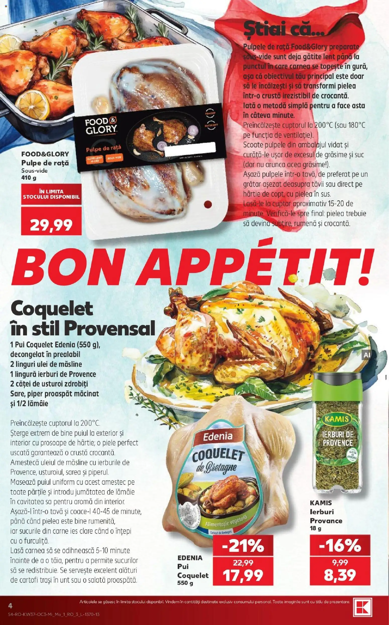 Kaufland Slatina 09.09.2026 - Revista si Oferta | Pagină: 4 | Produse: Ulei, Salată, Cartofi, Piper