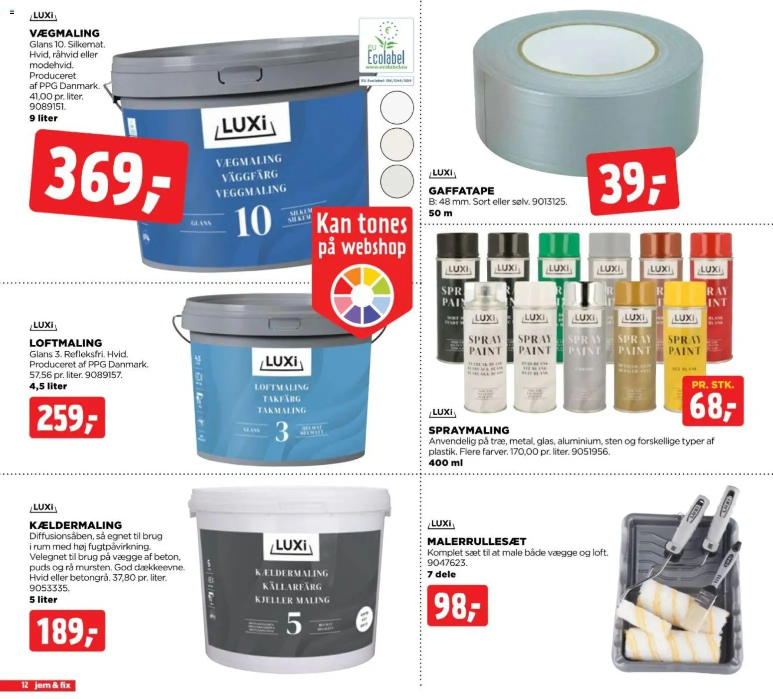 Jem & fix tilbudsavis – gyldig fra 18/10/2026 | Side: 12 | Produkter: Maling