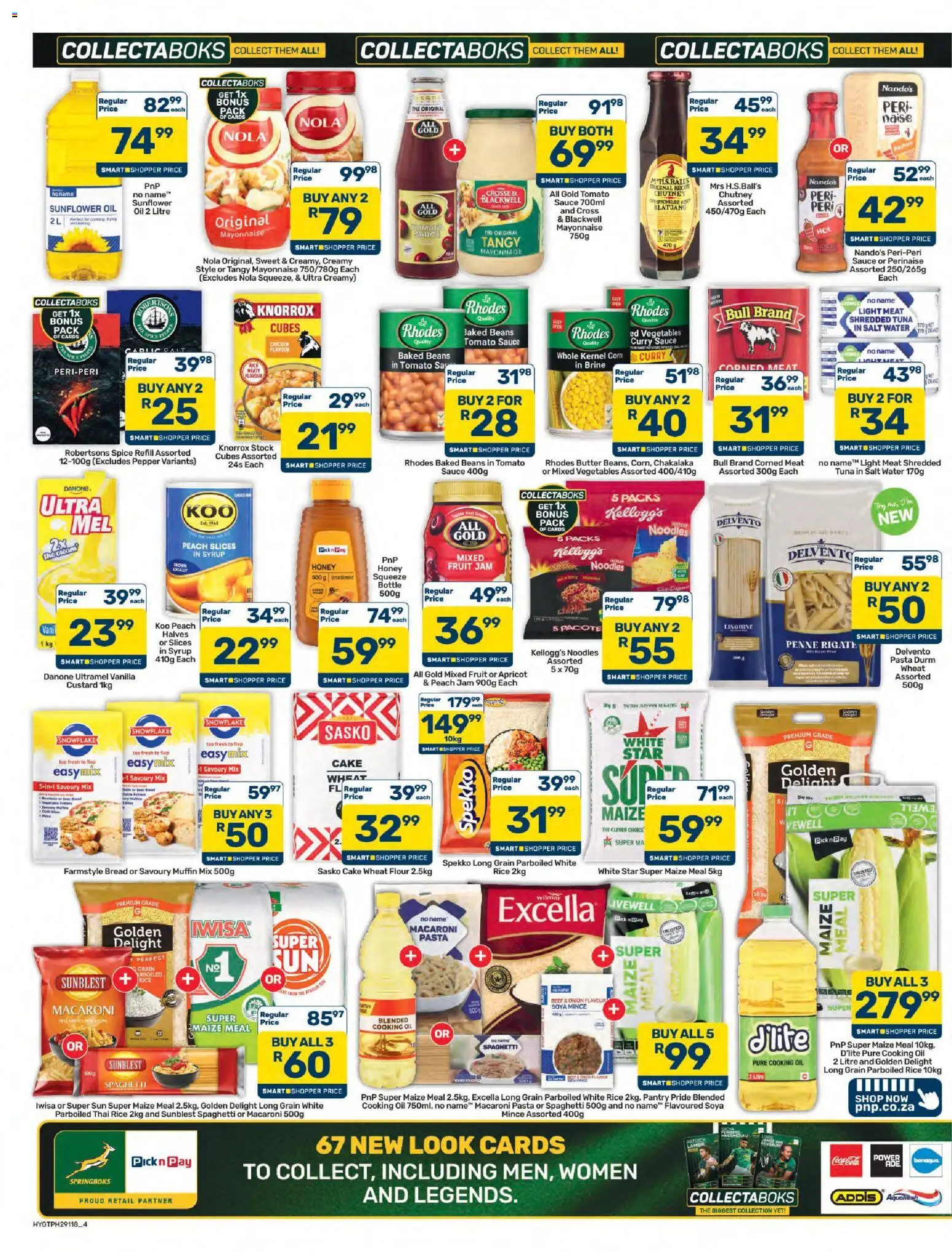 New Pick n Pay catalogue – valid from 23/10/2026 | Page: 4 | Products: Cake, Jam, Rice, Noodles