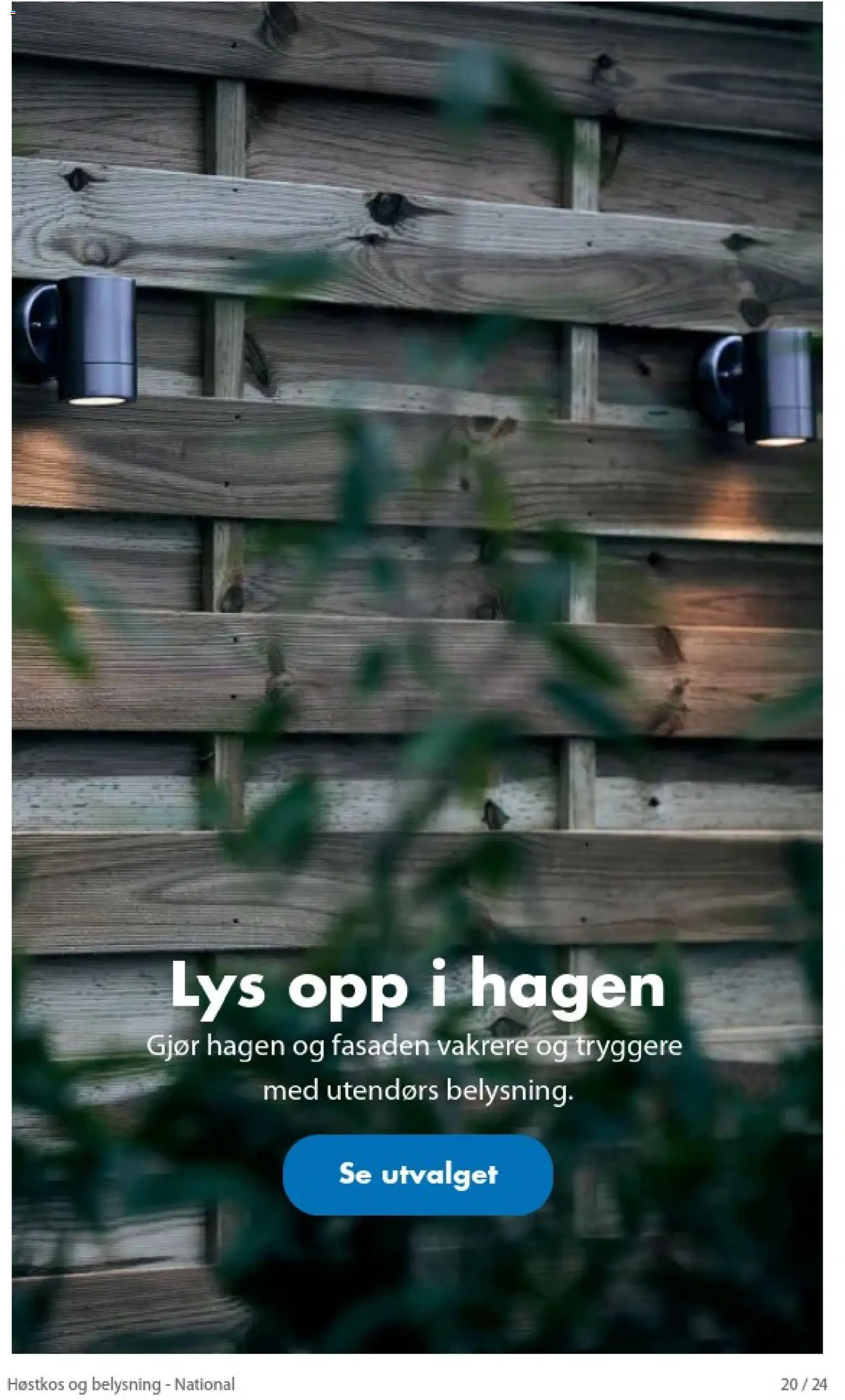 {H1} | Side: 20 | Produkter: Belysning, Lys