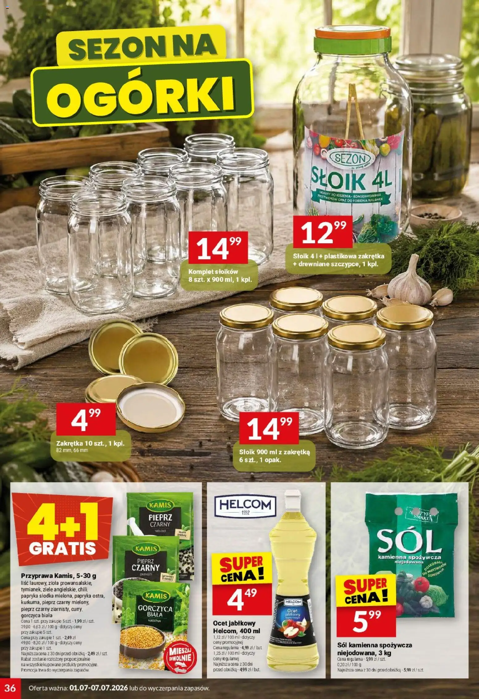 Twój Market gazetka od 01.07.2026 | Strona: 36 | Produkty: Ocet, Gorczyca, Sól, Pieprz