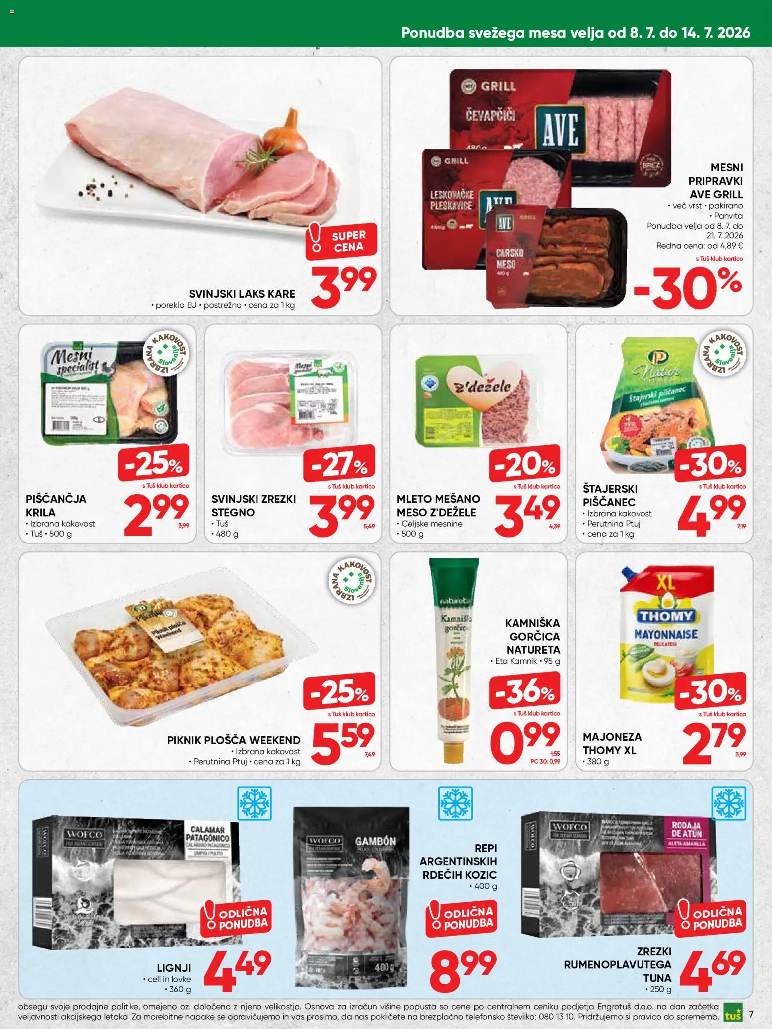 Novi Tuš katalog ponudbe – veljaven od 08.07.2026 | Stran: 7