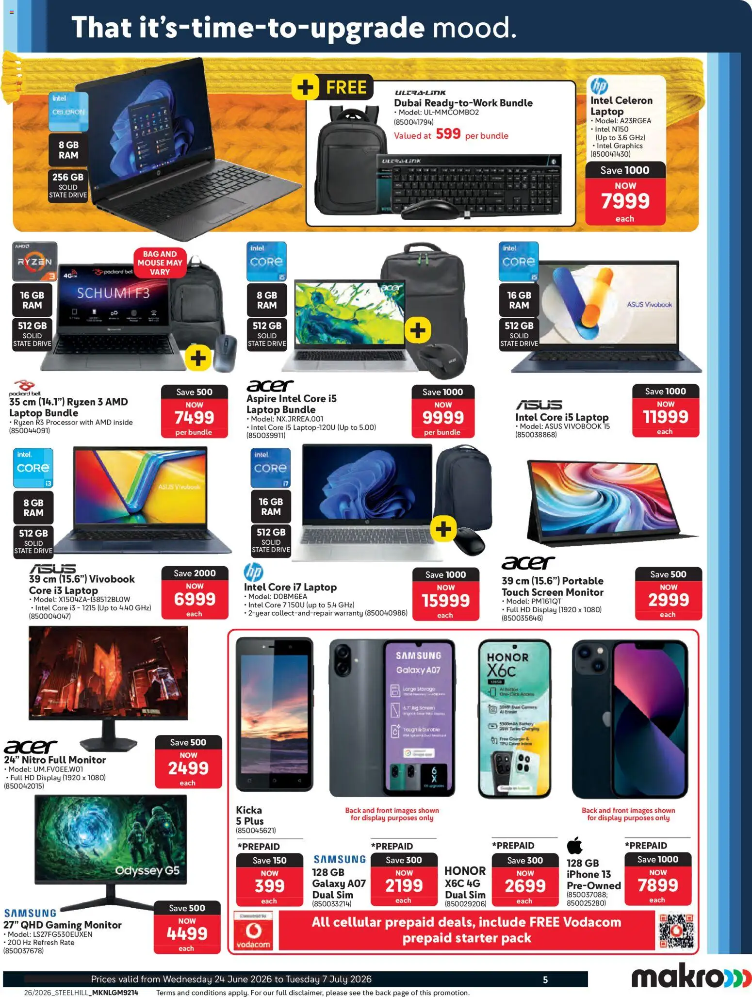 New Makro catalogue – valid from 24/06/2026 | Page: 5 | Products: Cover, Monitor, Bag, Laptop