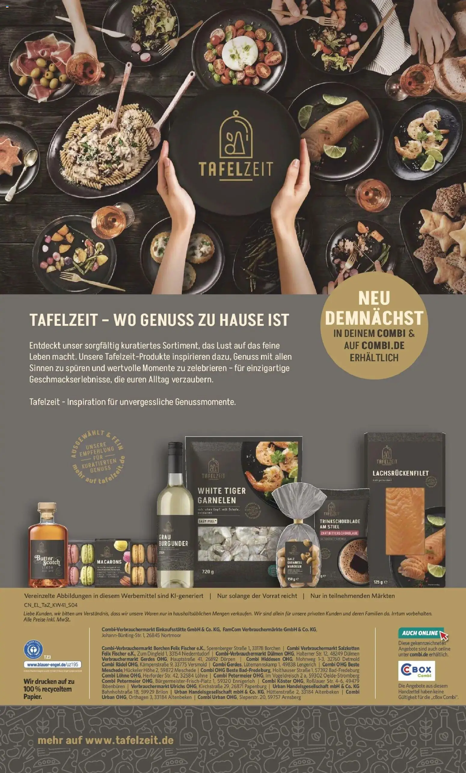 Combi Prospekt Twistringen (ab 05.10.2026) zum Blättern | Seite: 4 | Produkte: Likör, Box, Mandeln, Tiger garnelen