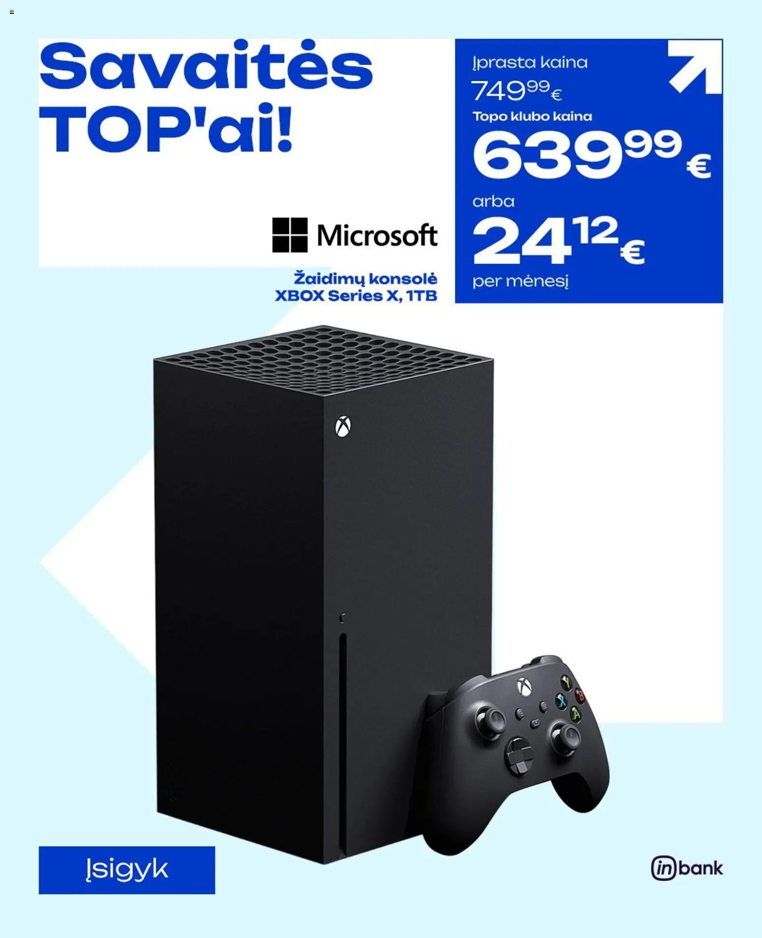 TOPOcentras akcijos nuo 16.06.2026 | Puslapis: 3 | Prekių: Xbox