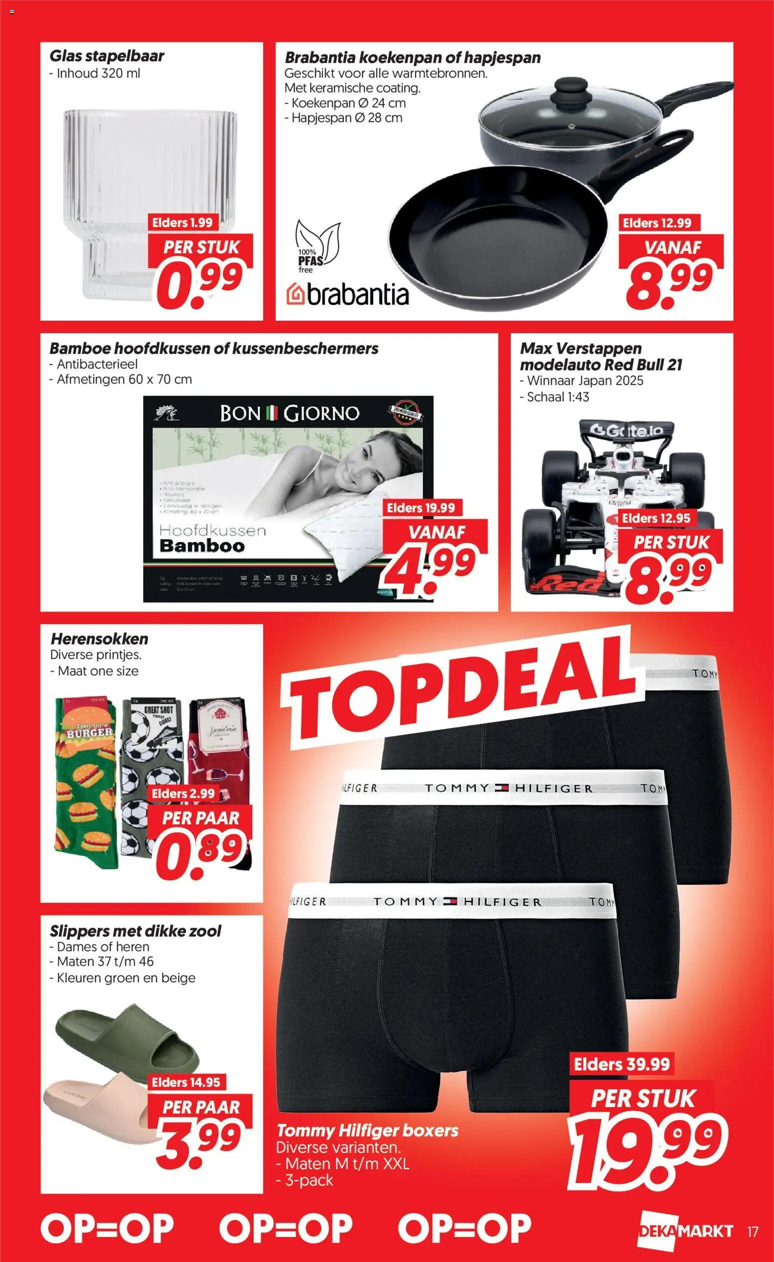 {H1} | Pagina: 17 | Producten: Boxers, Slippers, Schaal, Red Bull