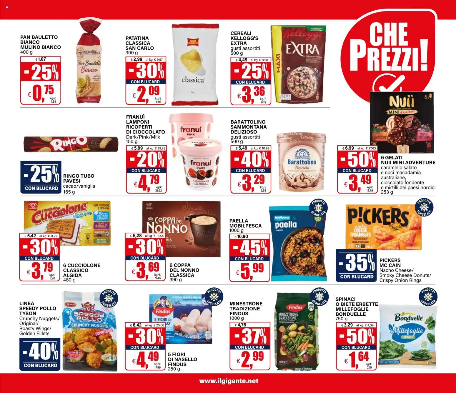 Volantino Il Gigante del 01/10/2026 | Pagina: 11 | Prodotti: Minestrone, Lamponi, Nuggets, Noci
