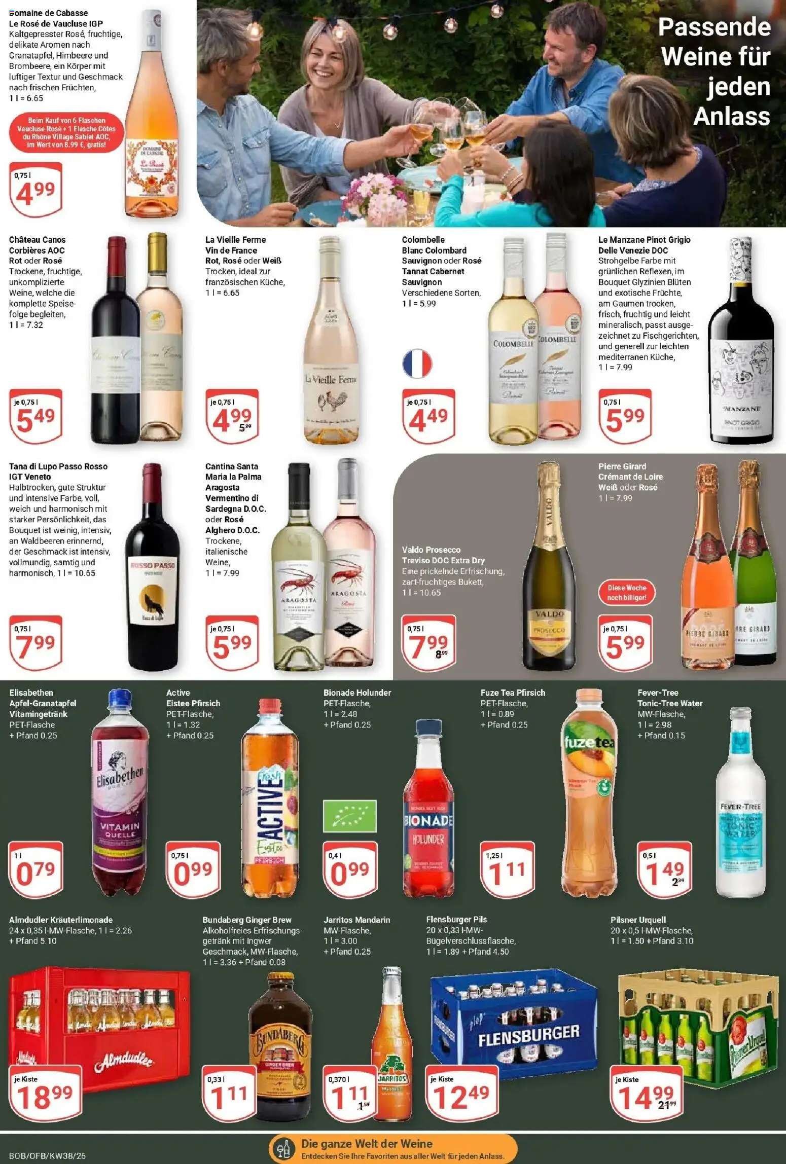 Globus Prospekt Bobenheim-Roxheim (ab 14.09.2026) » Angebote online | Seite: 18 | Produkte: Bionade, Flensburger, Pilsner urquell, Himbeere