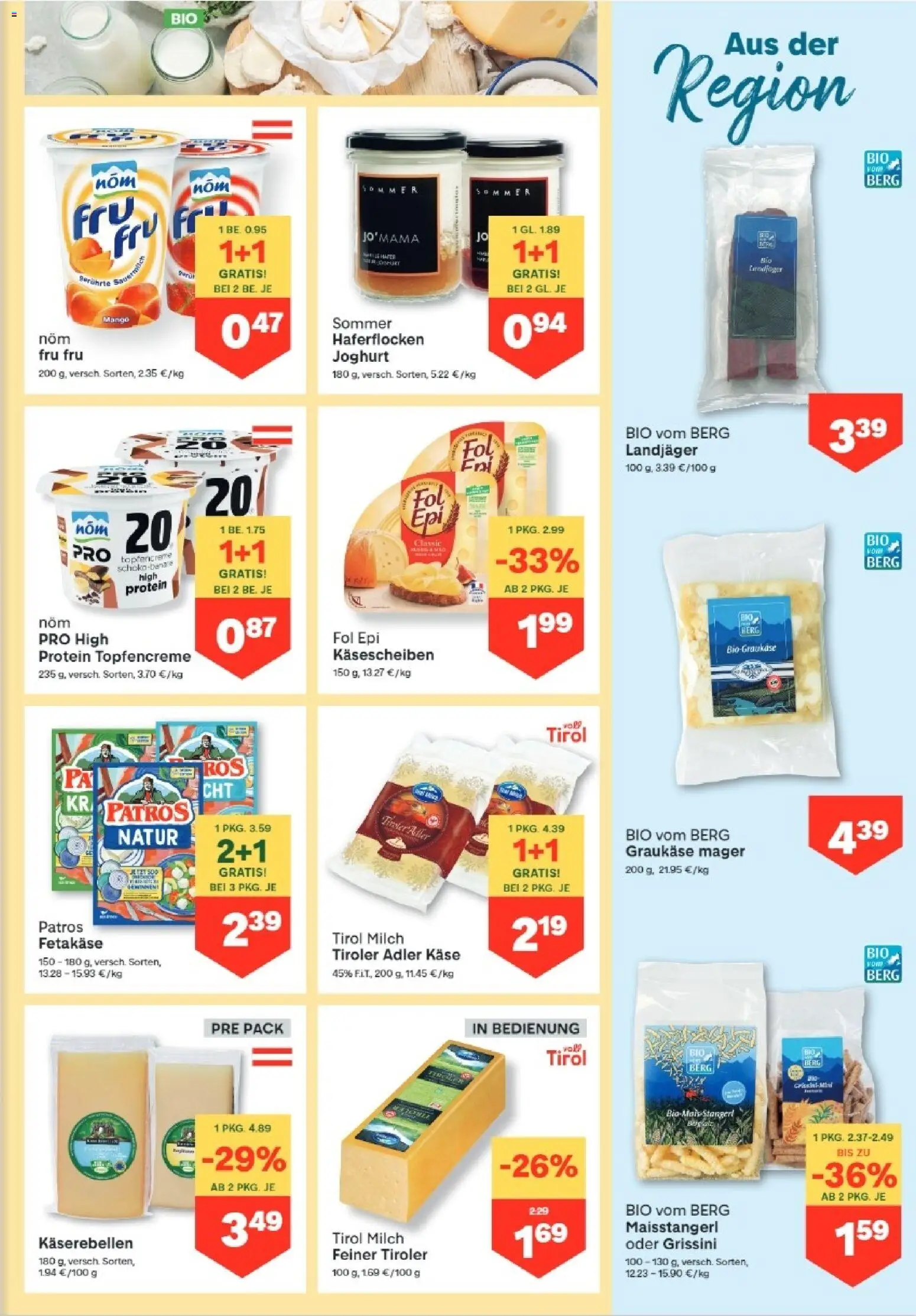 MPREIS Lenzing gültig ab 16.07.2026 | Seite: 5 | Produkte: Mango, Milch, Käse, Joghurt
