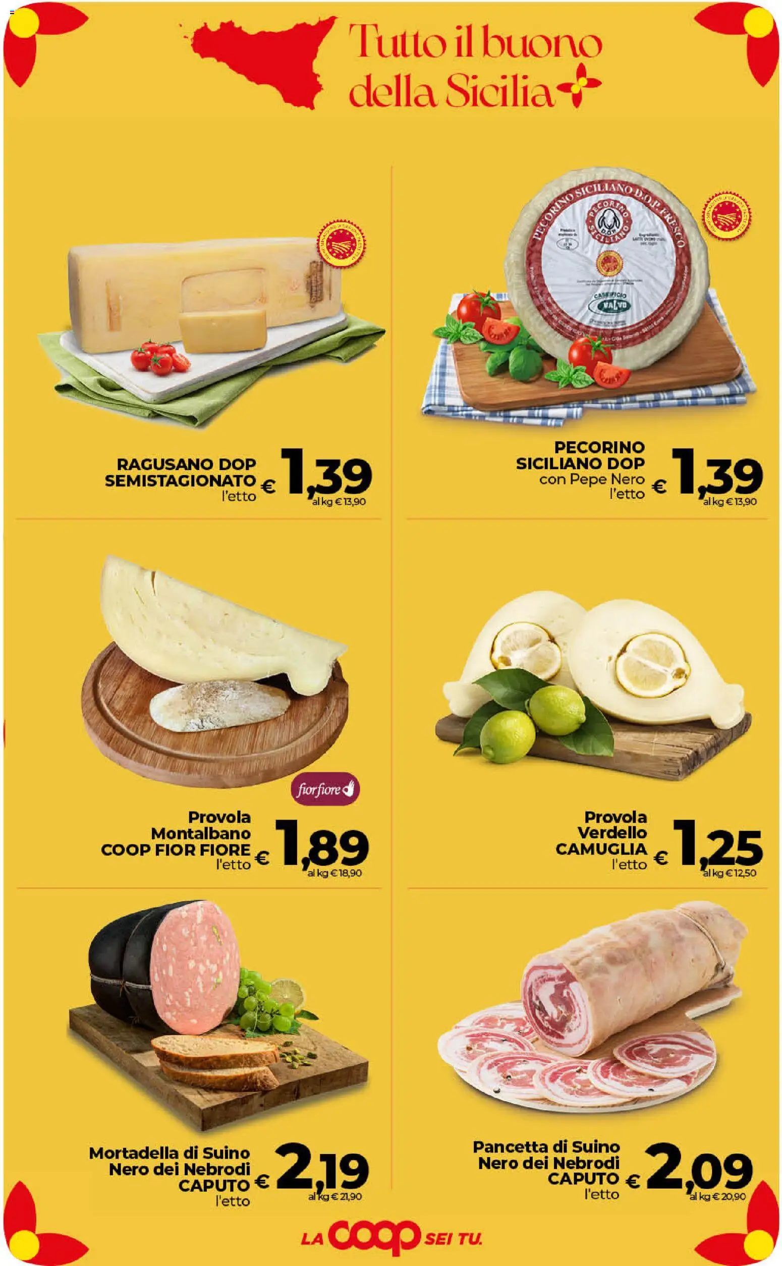 Volantino COOP del 11/08/2026 | Pagina: 5 | Prodotti: Pancetta, Pepe, Mortadella, Salve