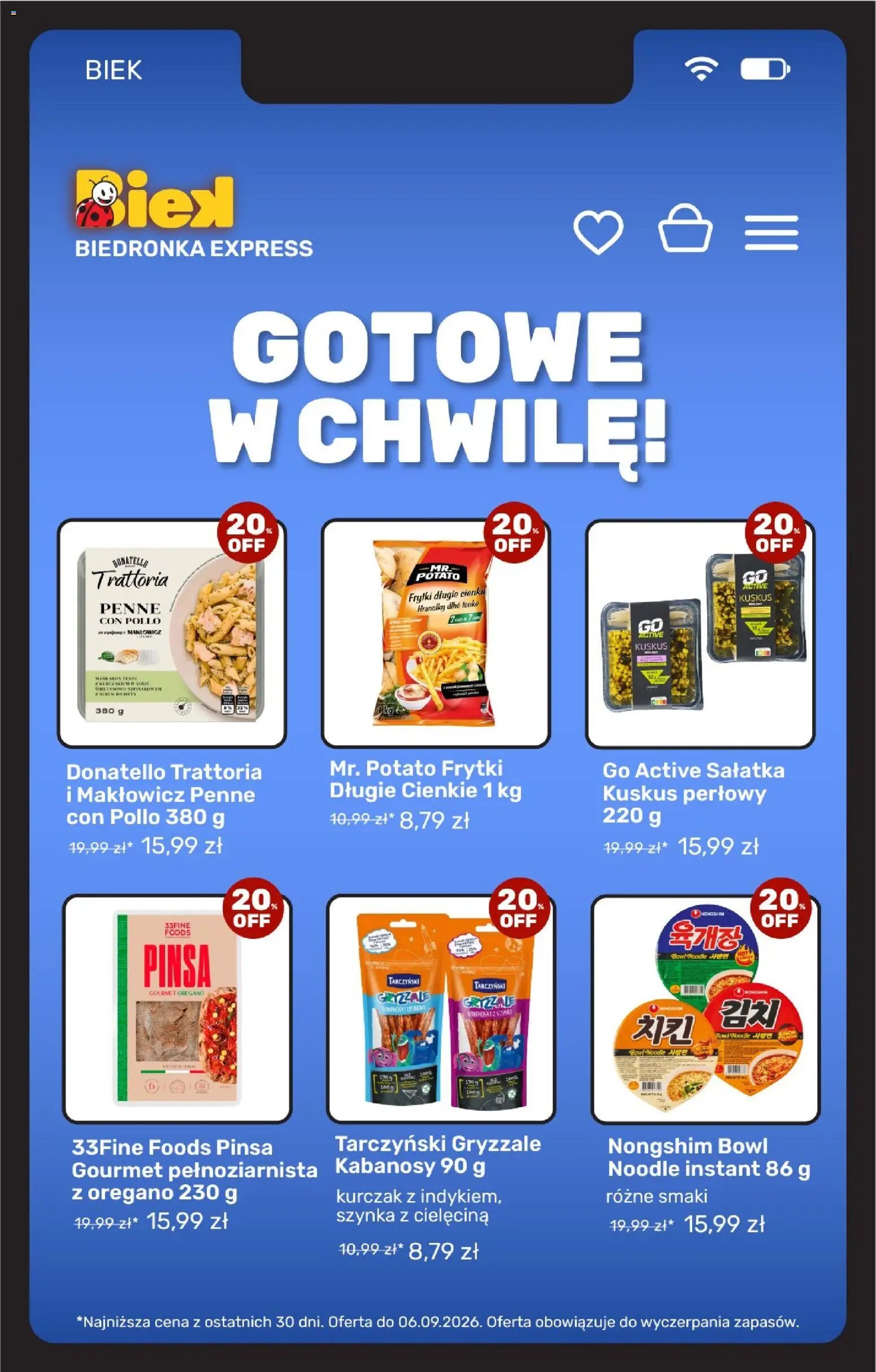 Biedronka gazetka - Biek od 04.09.2026 | Strona: 10 | Produkty: Serem, Kabanosy, Pizza, Cielęcina