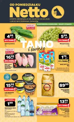 Pogląd oferty "Netto gazetka od poniedziałku" - ważna od 24.08.2026
