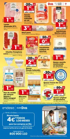 Vista previa Pan de molde sin corteza blanco / 100% integral, Pan de molde sin corteza blanco / 100% integral El Molino de Dia 450 g válido desde el 24/06/2026 | Página: 7