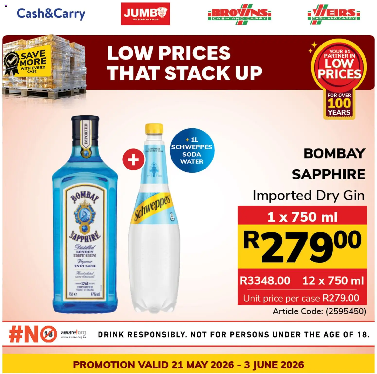 New Jumbo catalogue – valid from 21.05.2026 | Page: 4 | Products: Case, Gin, Water