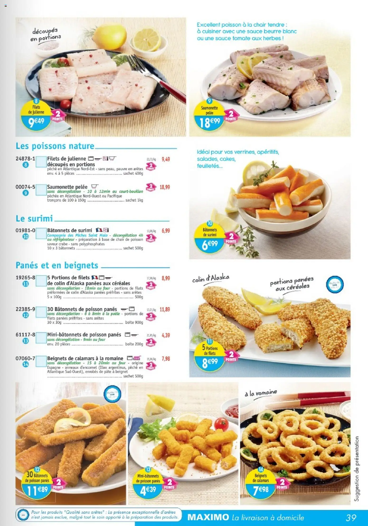 {H1} | Page: 39 | Produits: Pêche, Base, Réfrigérateur, Céréales
