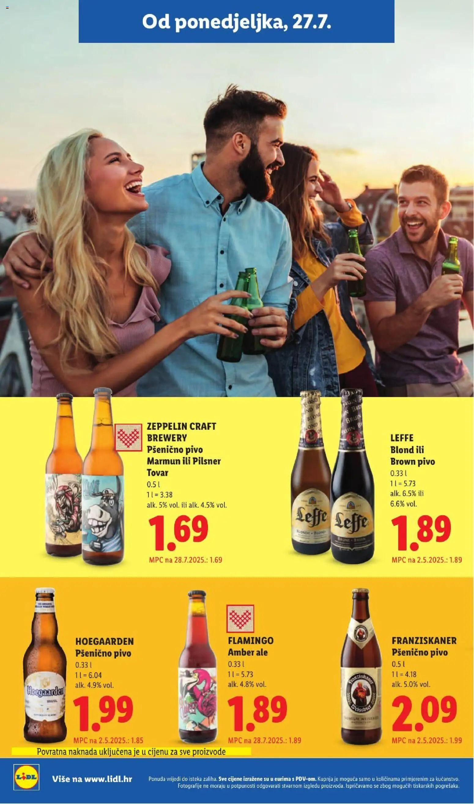 Lidl katalog | vrijedi od 23.07.2026 | Stranica: 10 | Proizvodi: Pivo