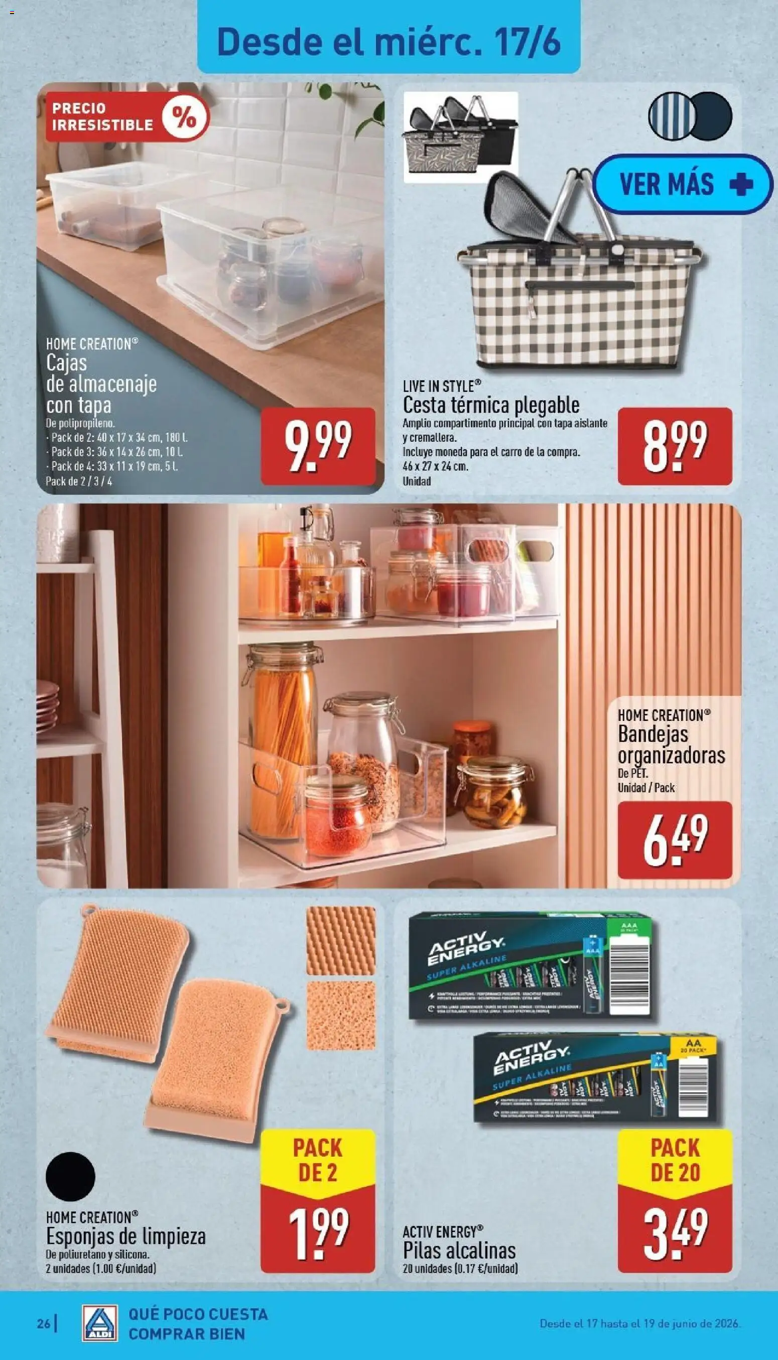 Aldi folleto Canarias │ válido desde el 15.06.2026 | Página: 26 | Productos: Almacenaje, Cesta