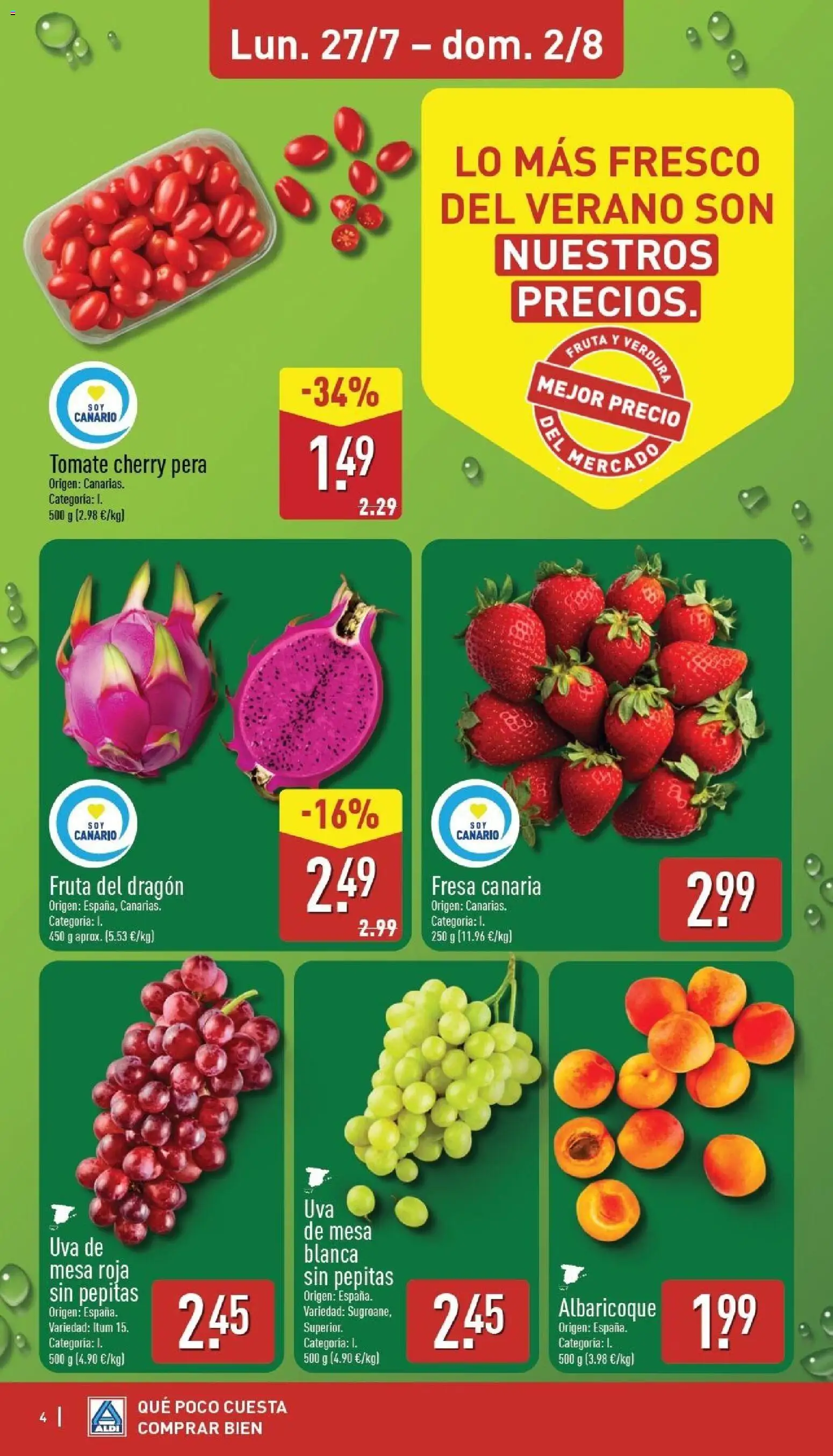 Aldi folleto Canarias │ válido desde el 27/07/2026 | Página: 4 | Productos: Αποφλοιωτής σκόρδου, Mesa