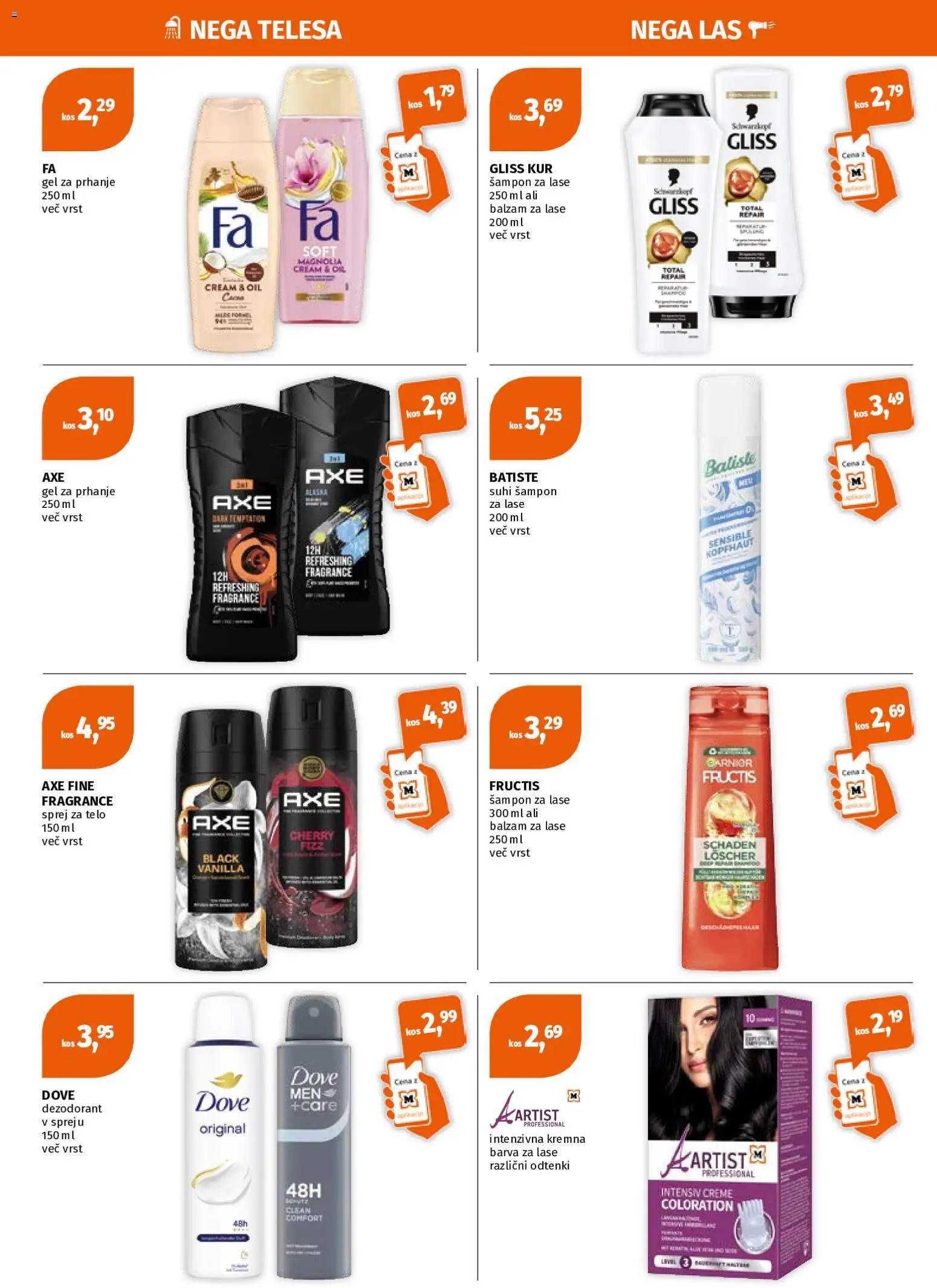 Novi Müller katalog ponudbe – veljaven od 11.05.2026 | Stran: 4 | Izdelki: Kos, Sampon, Deodorant, Barva