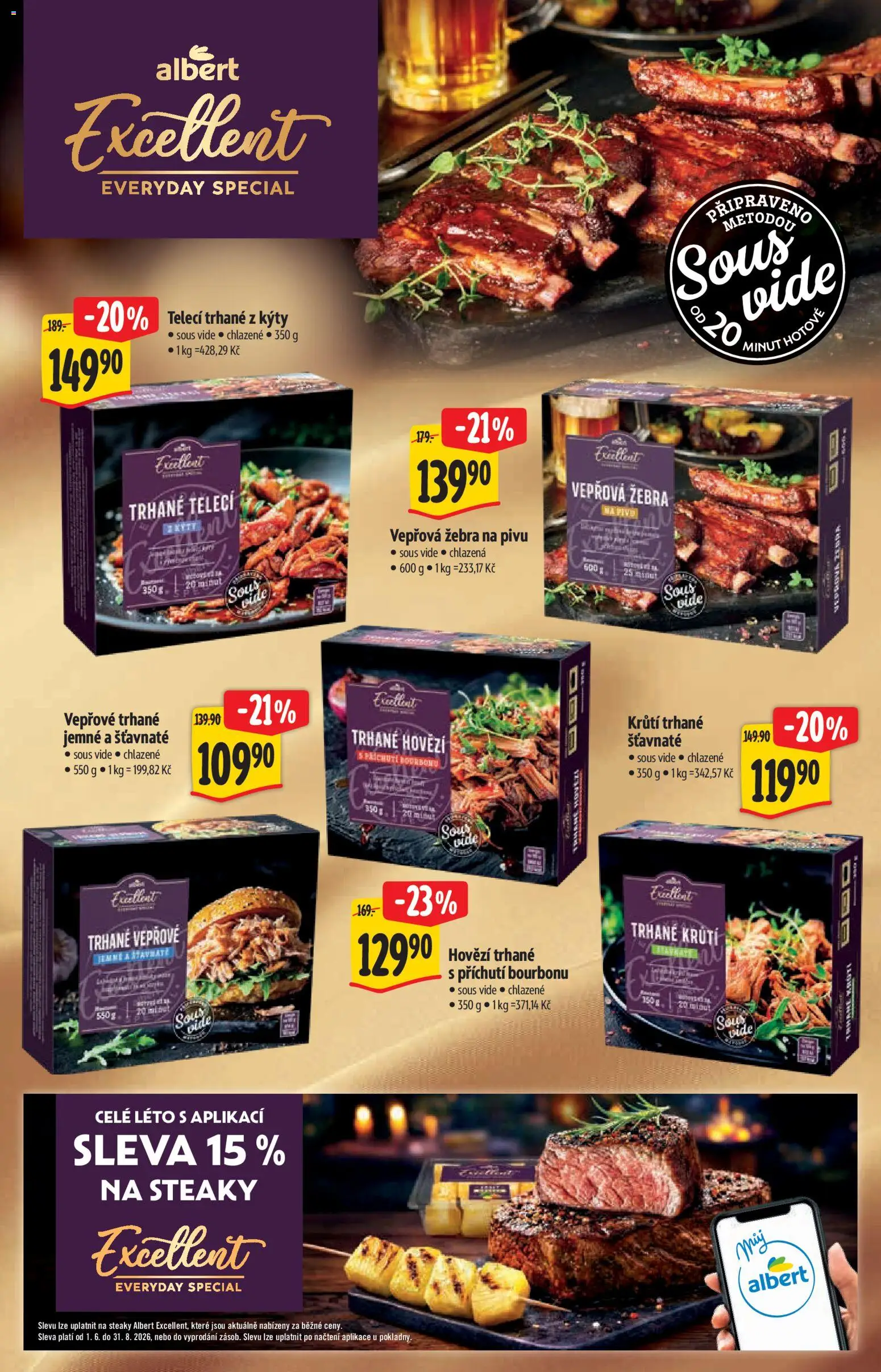 Albert katalog - Hypermarket - Gril od 22.07.2026 | Strana: 12 | Produkty: Hovězí, Sous vide, Bourbon, Vepřová žebra