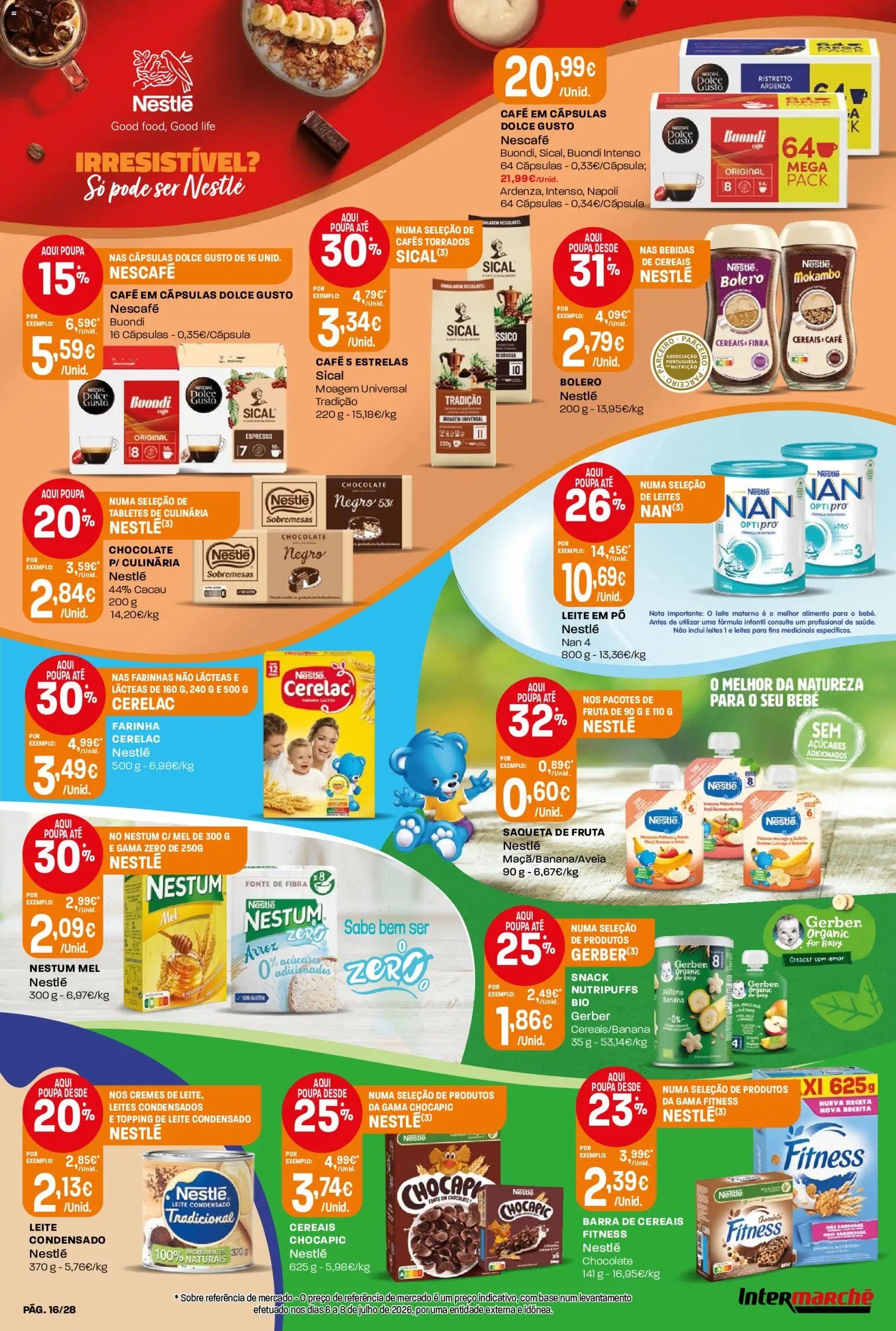 Intermarché Folheto Contact │ válido de 13/08/2026 | Página: 16 | Produtos: Sobremesas, Leite, Arroz, Farinha