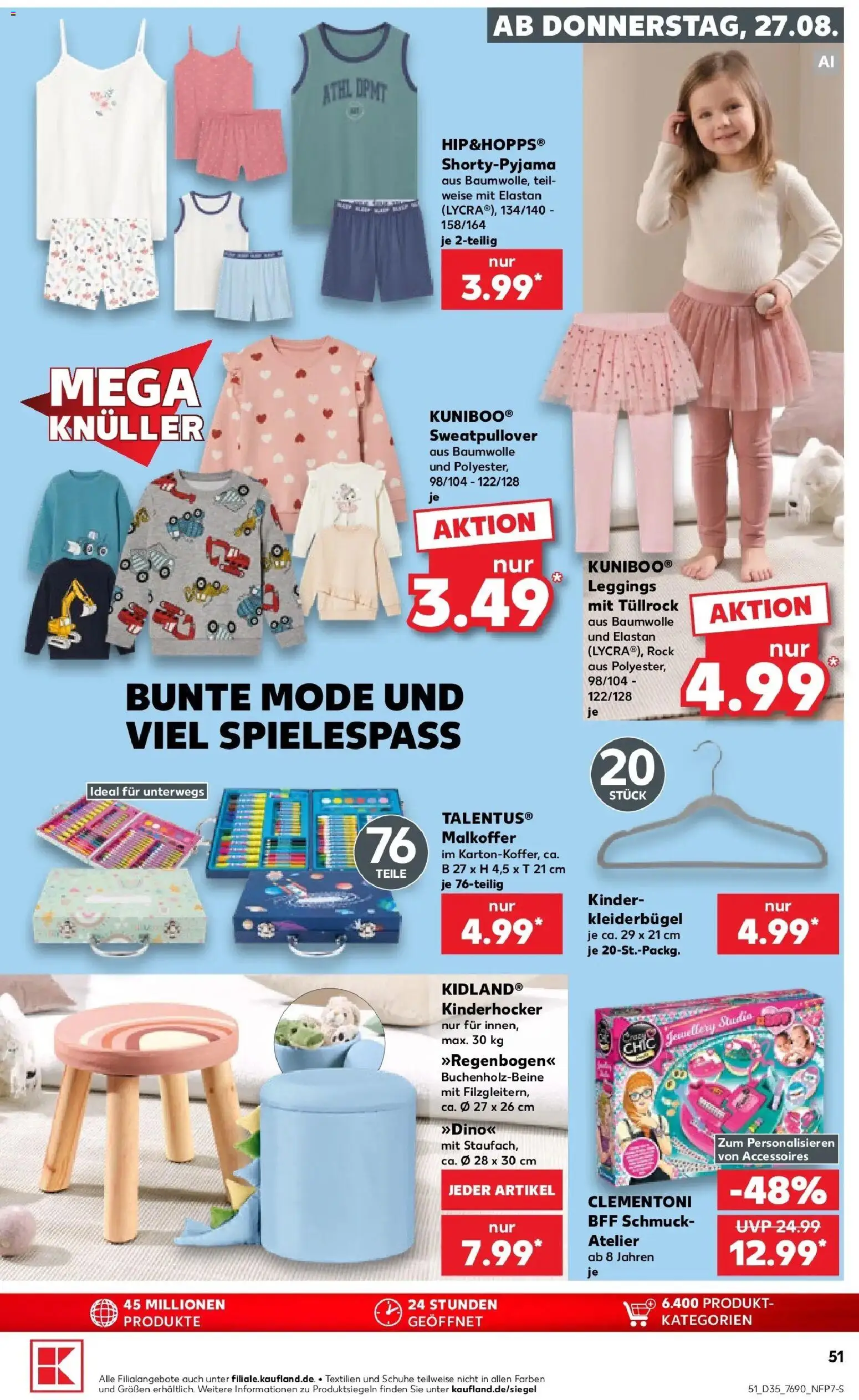 Prospekt Kaufland ab 24.08.2026 » Angebote Online zum Blättern | Seite: 62 | Produkte: Kleiderbügel, Rock, Leggings