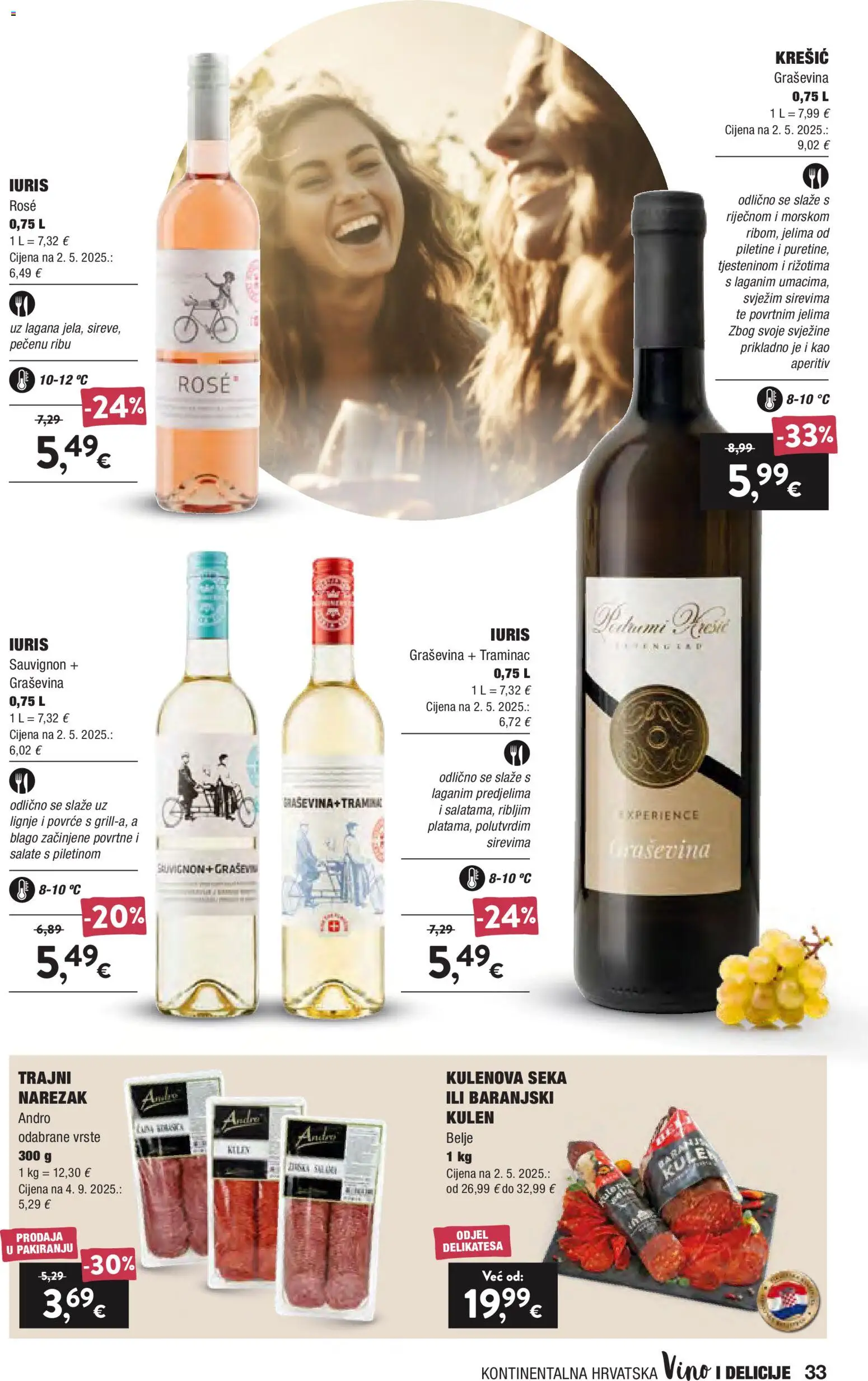 Interspar katalog | vrijedi od 16.09.2026 | Stranica: 33 | Proizvodi: Aperitiv, Narezak, Povrće, Kulen