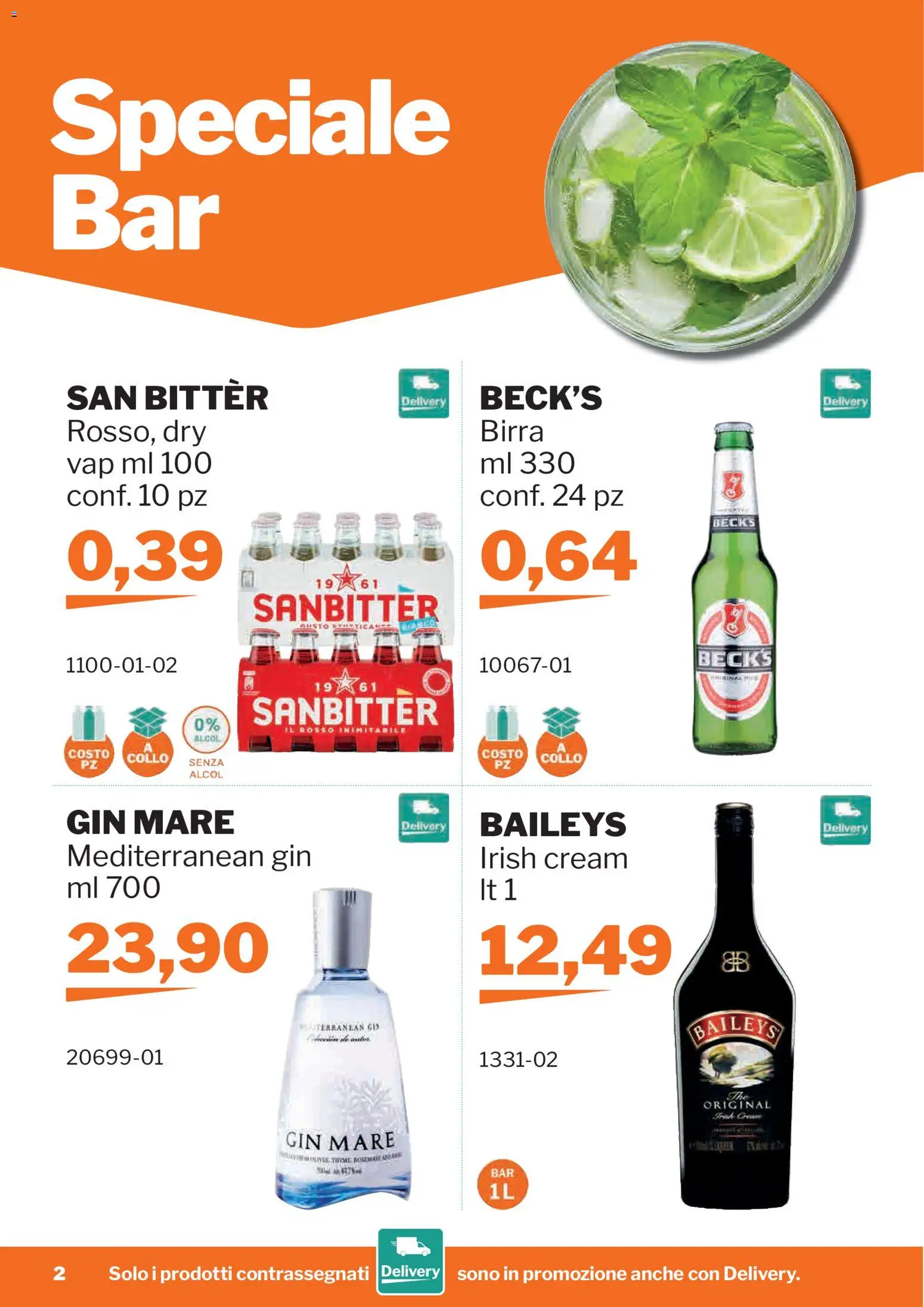Volantino Sogegross del 26/08/2026 | Pagina: 2 | Prodotti: Alcol, Birra, Baileys, Collo