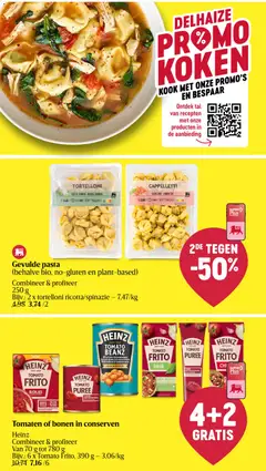 Gevulde pasta, (behalve bio, no-gluten en plant-based), Combineer & profiteer, 250 g - Voorbeeld van een folder van Delhaize, geldig van 21.05.2026 | Pagina: 16