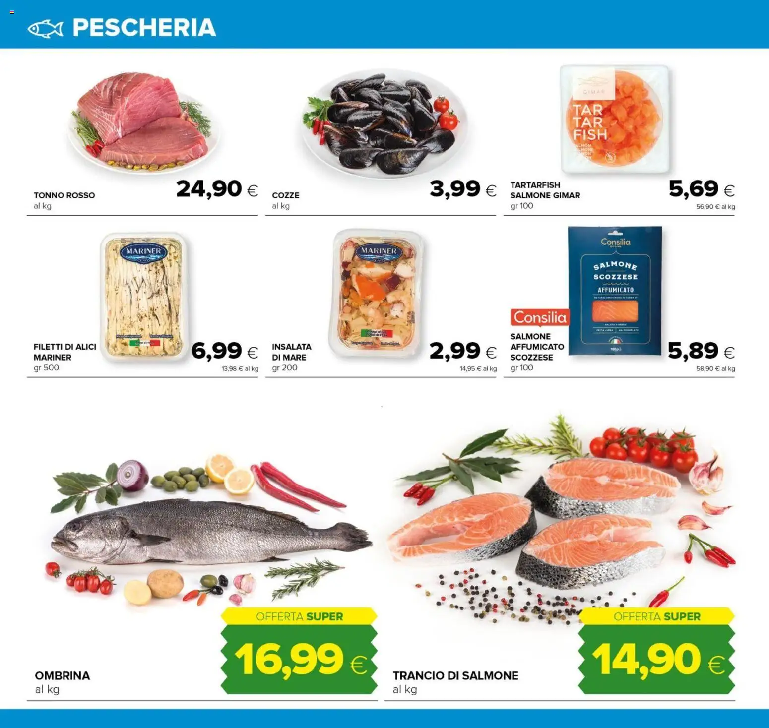 Volantino Tigre del 04.06.2026 | Pagina: 12 | Prodotti: Cozze, Insalata, Tonno, Alici
