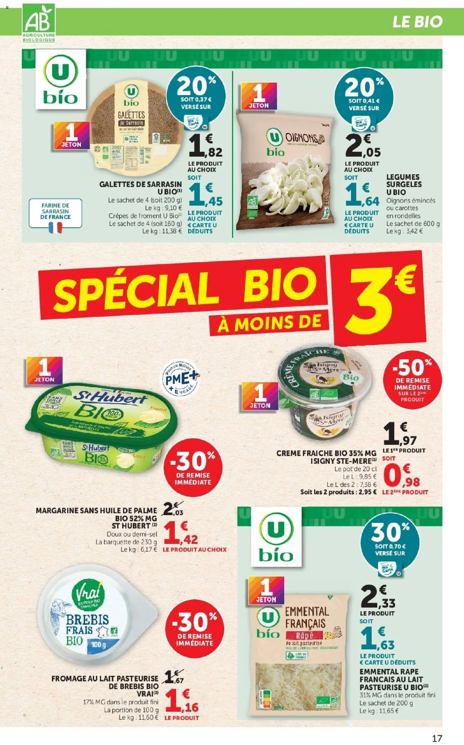 {H1} | Page: 17 | Produits: Carottes, Farine, Lait, Oignons