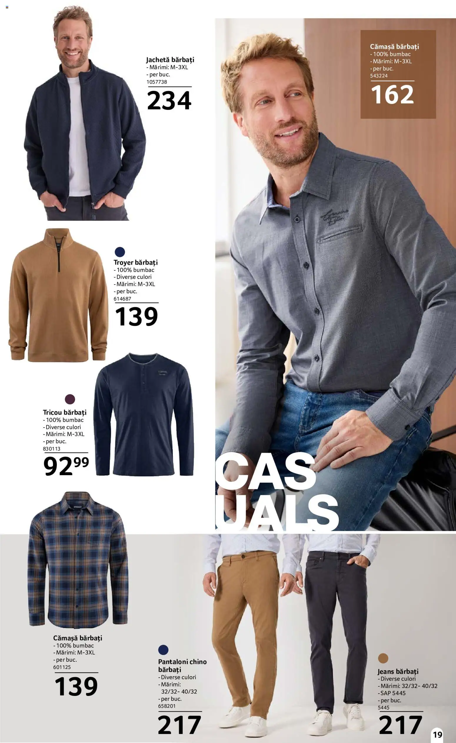 Noul catalog Selgros – valabil de la 18.09.2026 | Pagină: 19 | Produse: Jachetă, Tricou, Pantaloni