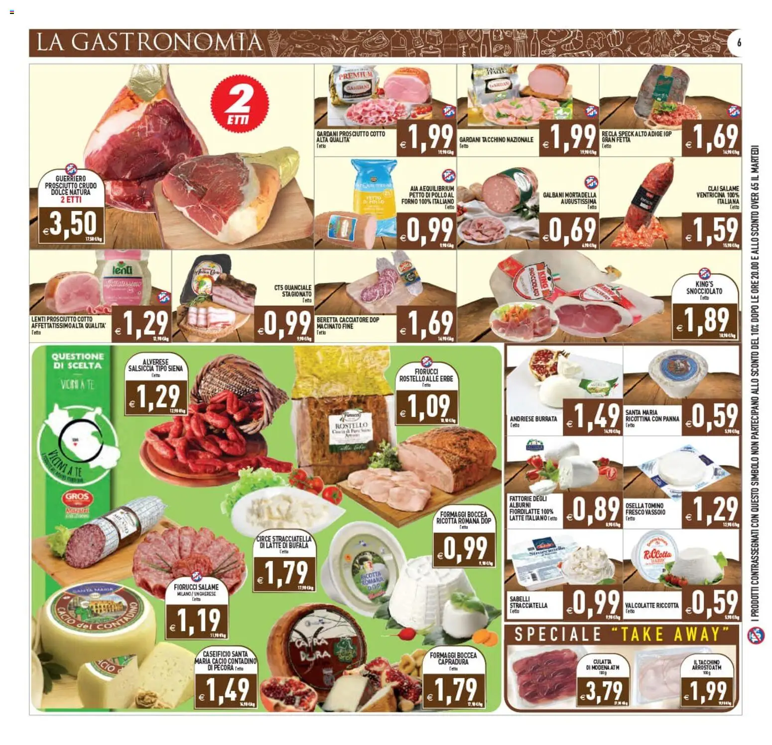 Volantino PIM Supermercati del 10.06.2026 | Pagina: 6 | Prodotti: Tè, Prosciutto, Burrata, Macinato