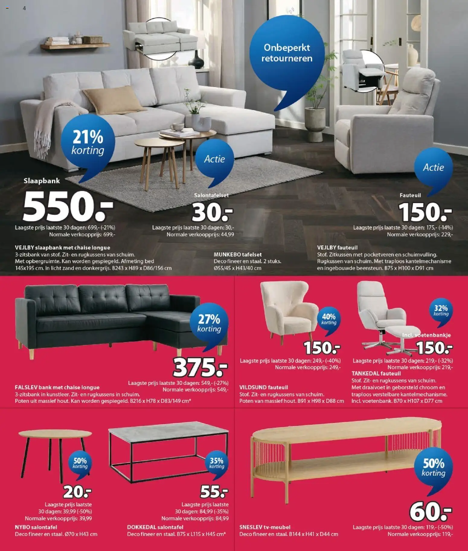 {H1} | Pagina: 4 | Producten: Kan, Bed, Bank, Fauteuil