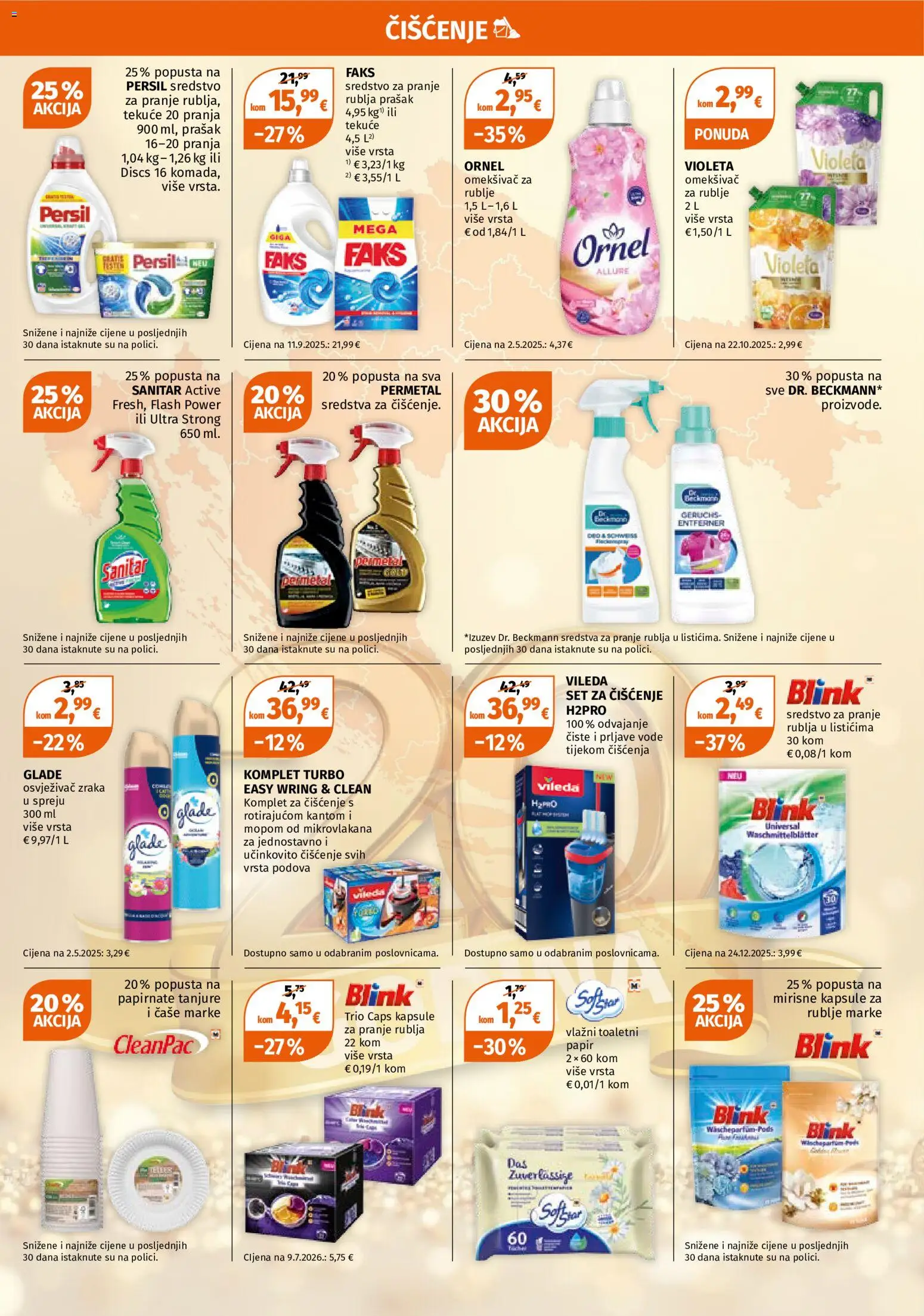 Müller katalog | vrijedi od 31.08.2026 | Stranica: 9 | Proizvodi: Faks, Čaše, Violeta, Persil