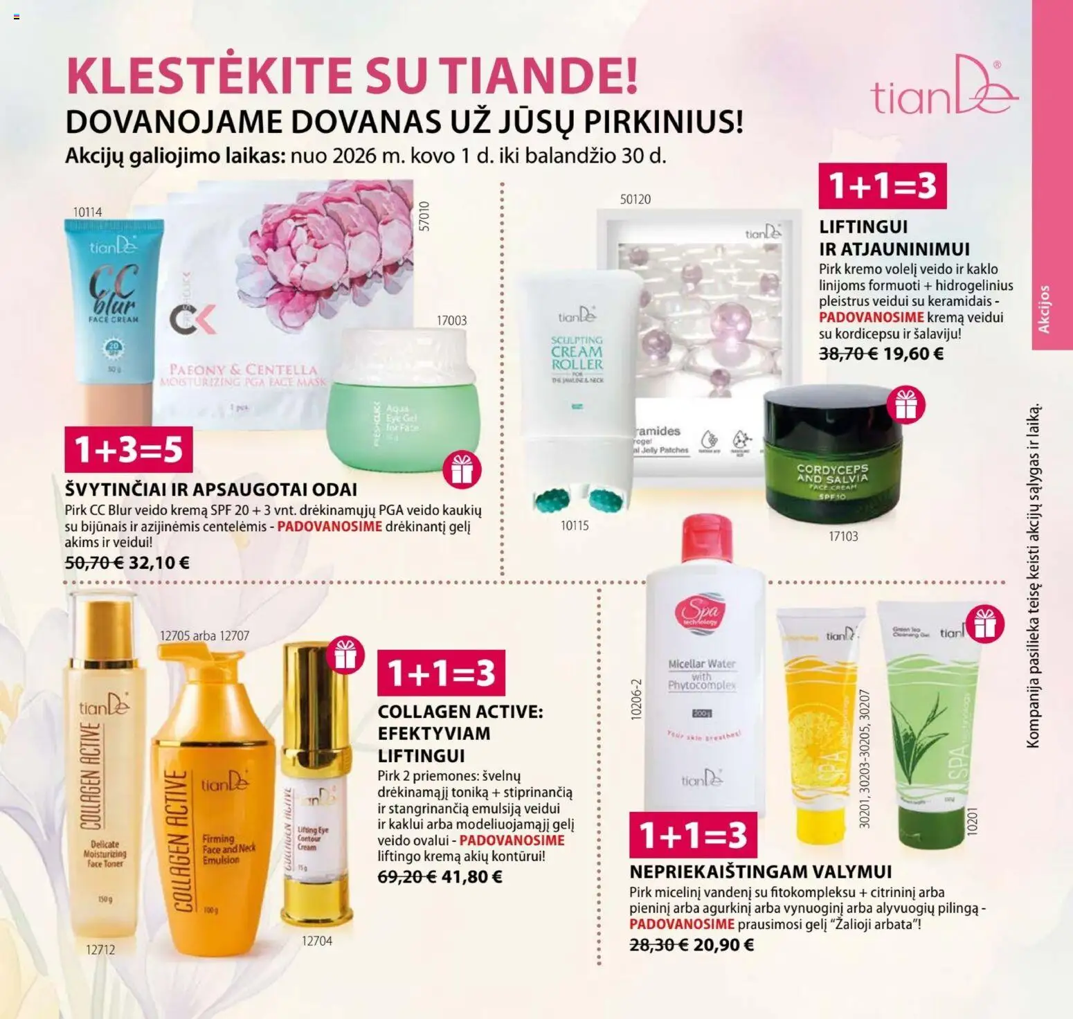 TianDe akcijos nuo 2026.03.01 | Puslapis: 1 | Prekių: Arbata