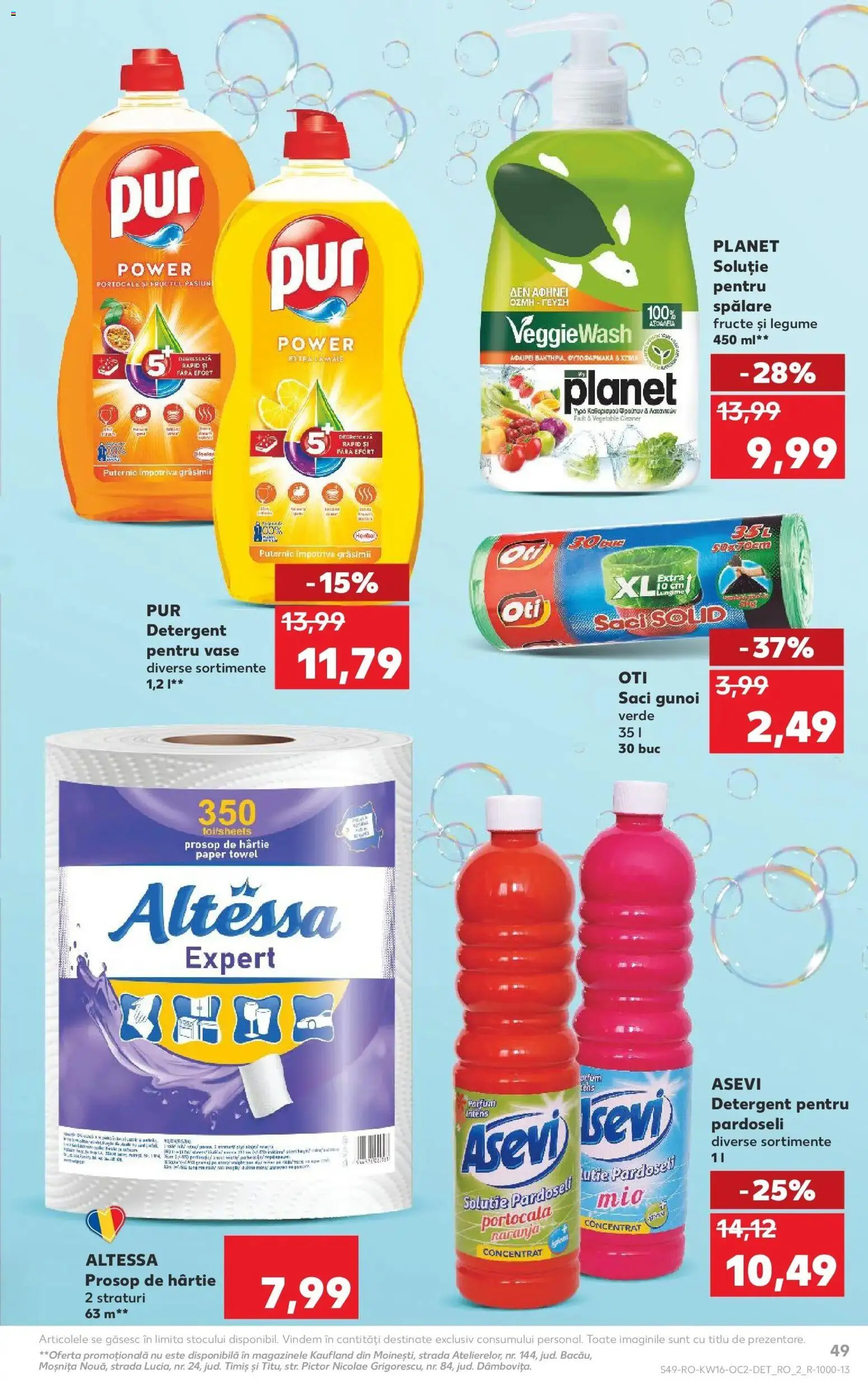 Noul catalog Kaufland – valabil de la 15.04.2026 | Pagină: 49 | Produse: Portocale, Detergent, Legume, Fructe