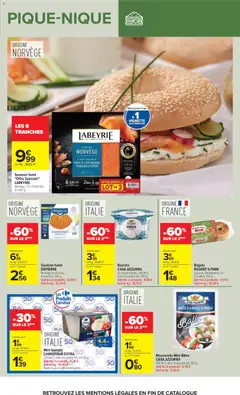 Carrefour - Prévisualisation de Carrefour Pique-nique valide à partir de 28.04.2026 | Page: 11 | Produits: Saumon fumé, Mozzarella, Burrata, Saumon