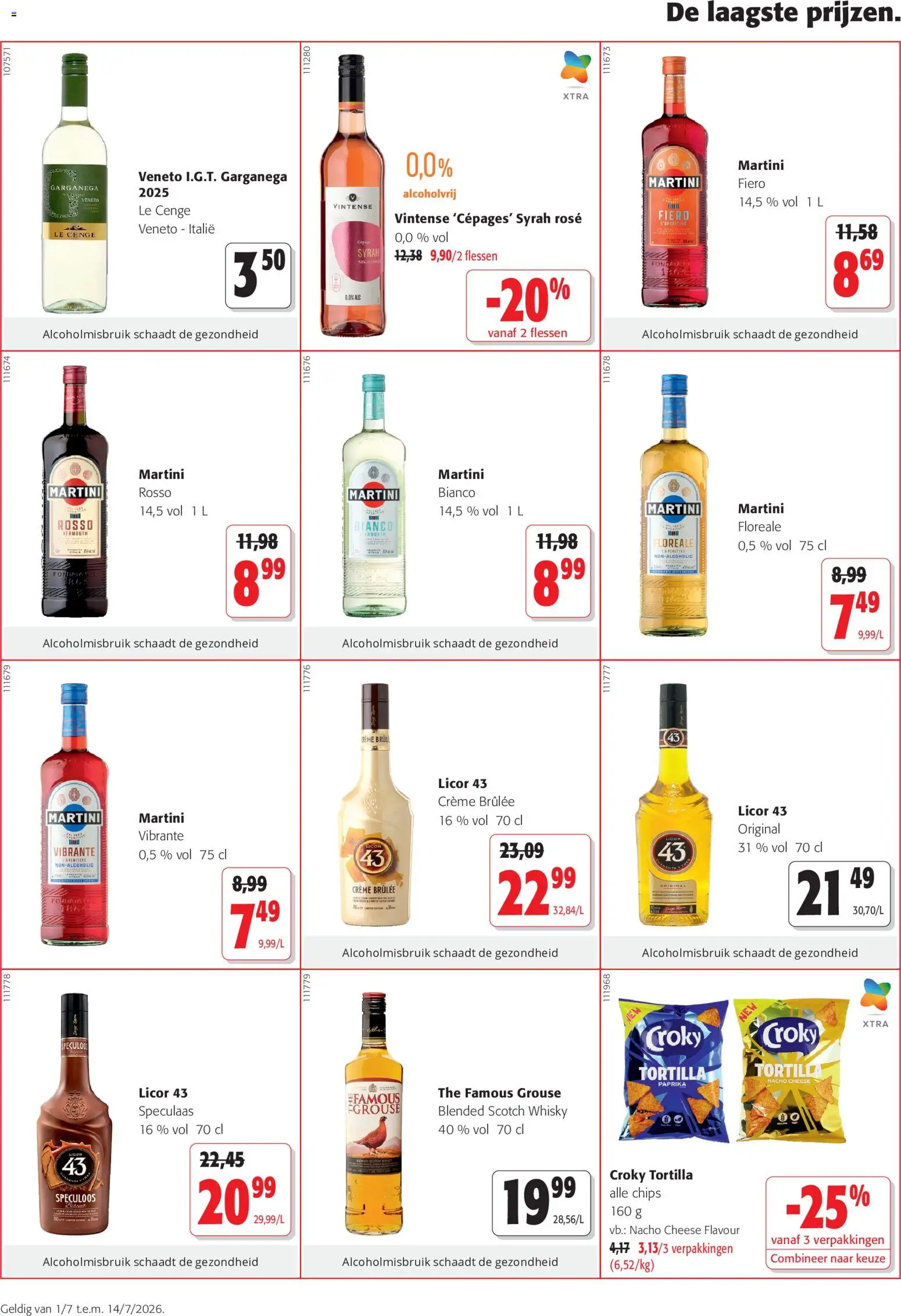 {H1} | Pagina: 2 | Producten: Chips, Whisky, Tortilla, Crème