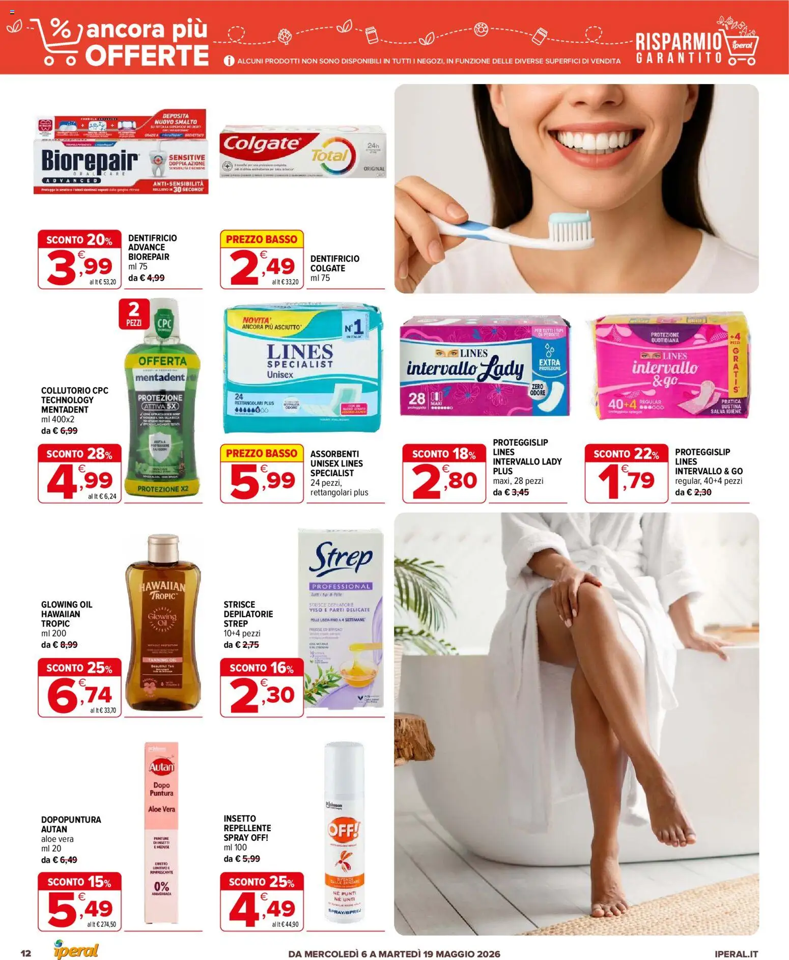 Volantino Iperal del 06.05.2026 | Pagina: 12 | Prodotti: Dentifricio, Collutorio, Aloe vera