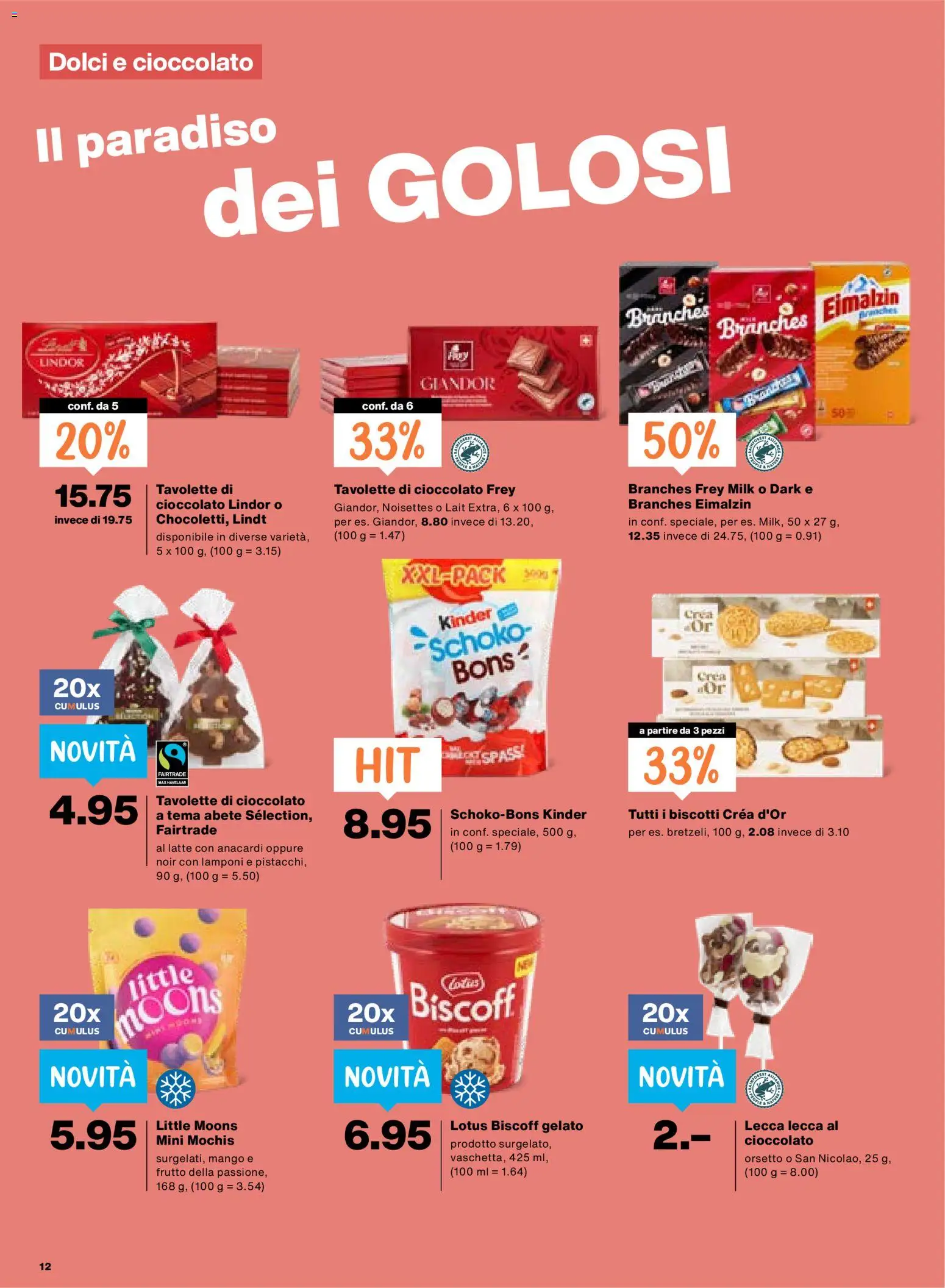 Migros aktionen IT – gültig ab 29.10.2026 | Seite: 12 | Produkte: Mango, Lindor