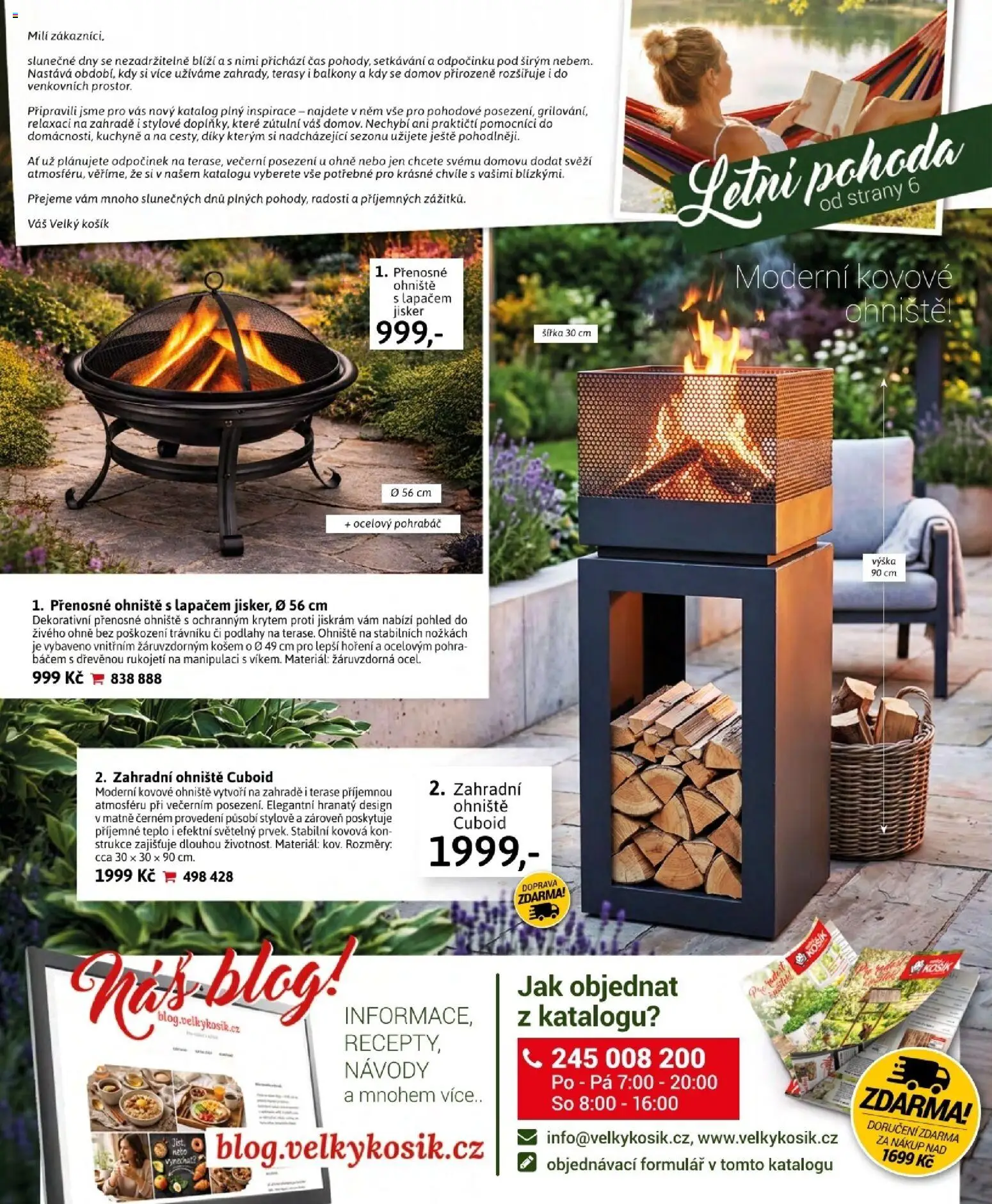 Velký Košík katalog červen 2026 od 01.06.2026 | Strana: 2 | Produkty: Košík, Přenosné ohniště, Kuchyně