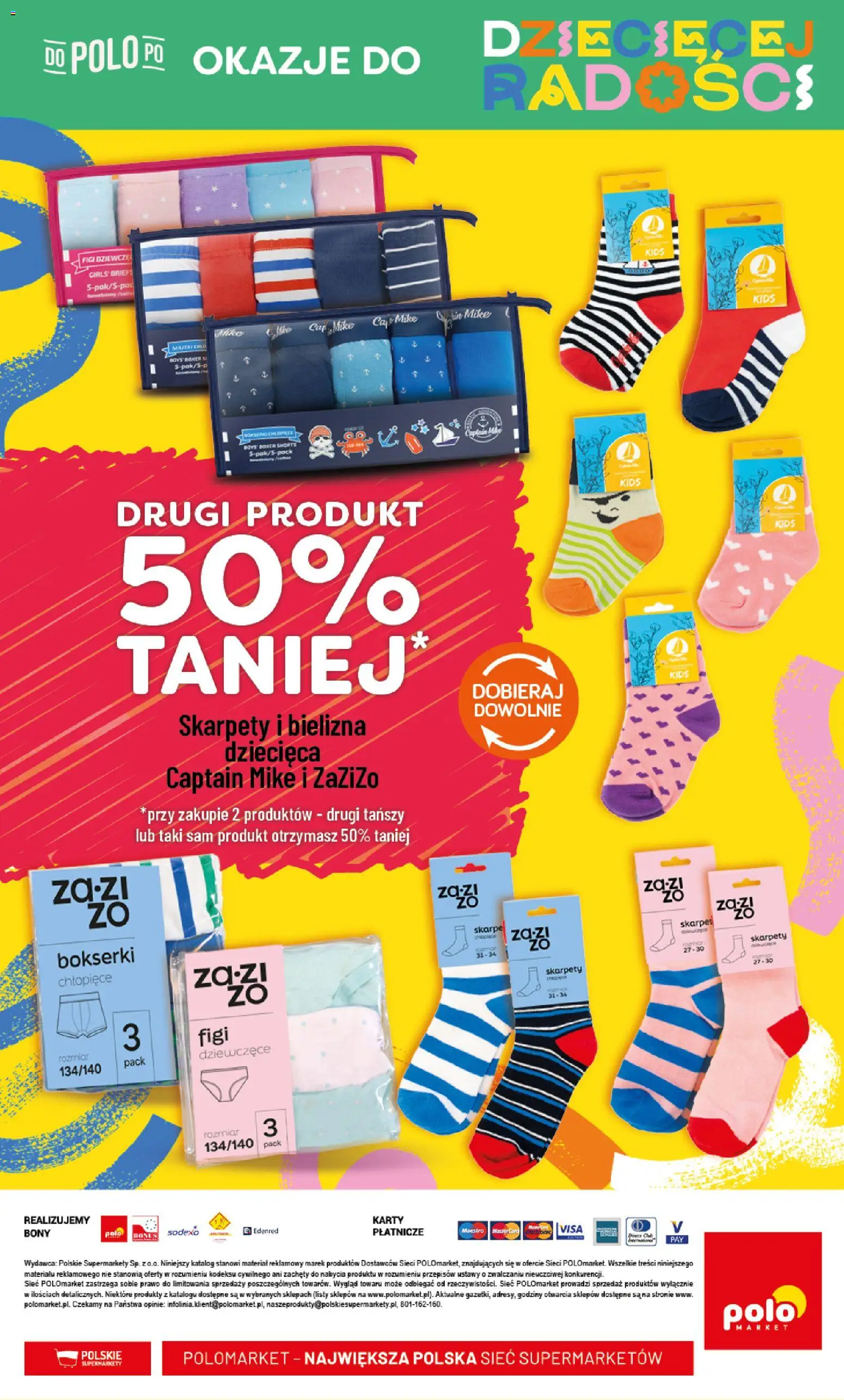 POLOmarket gazetka - Dzień Dziecka od 15.05.2026 | Strona: 18 | Produkty: Bielizna, Skarpety, Bokserki