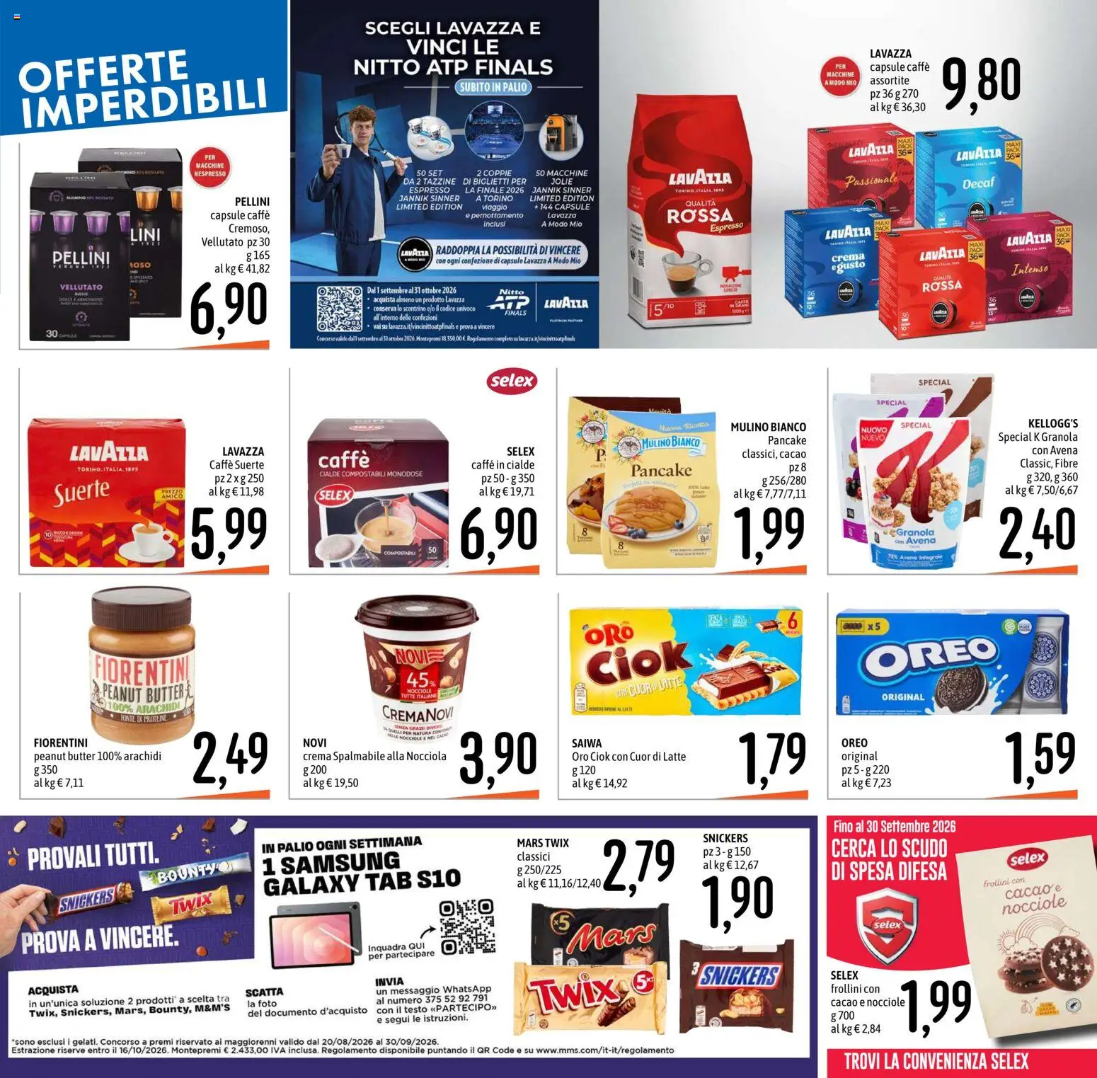 Volantino Emisfero del 10/09/2026 | Pagina: 23 | Prodotti: Latte, Cialde, Oreo, Snickers