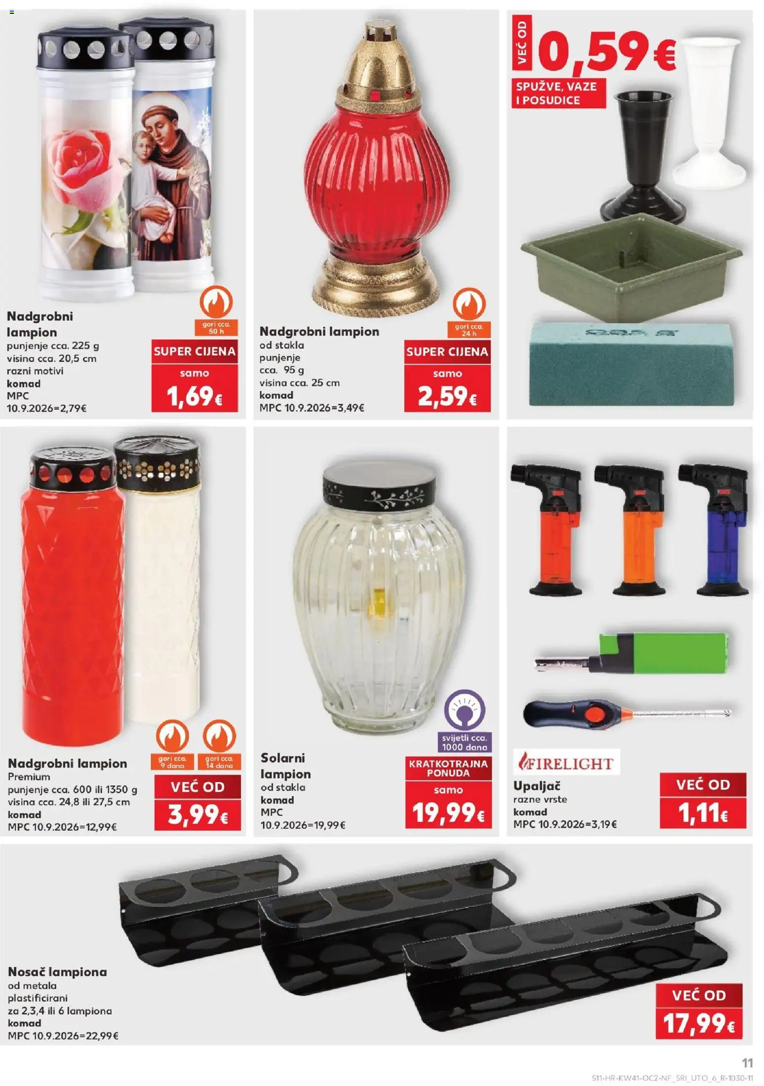 Kaufland katalog | vrijedi od 07.10.2026 | Stranica: 11 | Proizvodi: Lampion, Upaljač